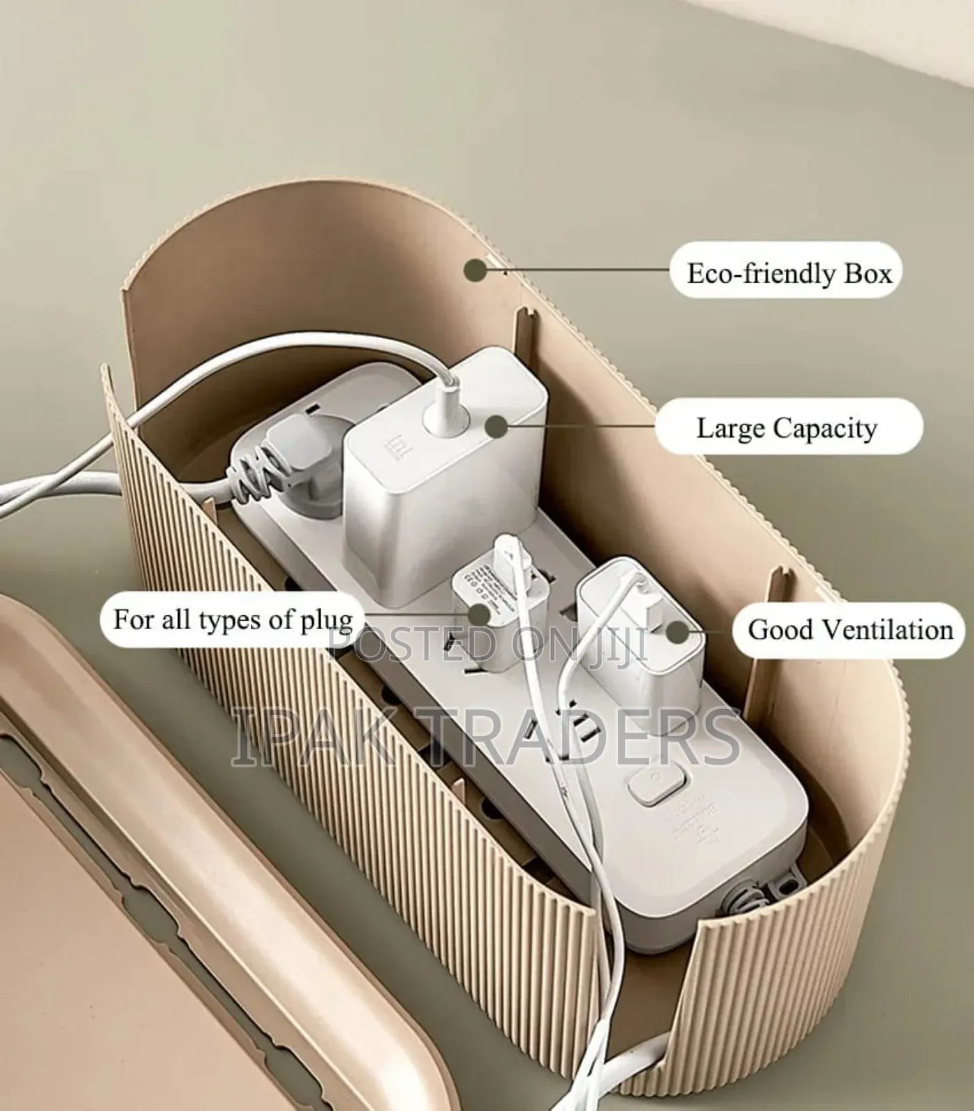 *Cable Storage Box* -Colors Green ,White and Beige