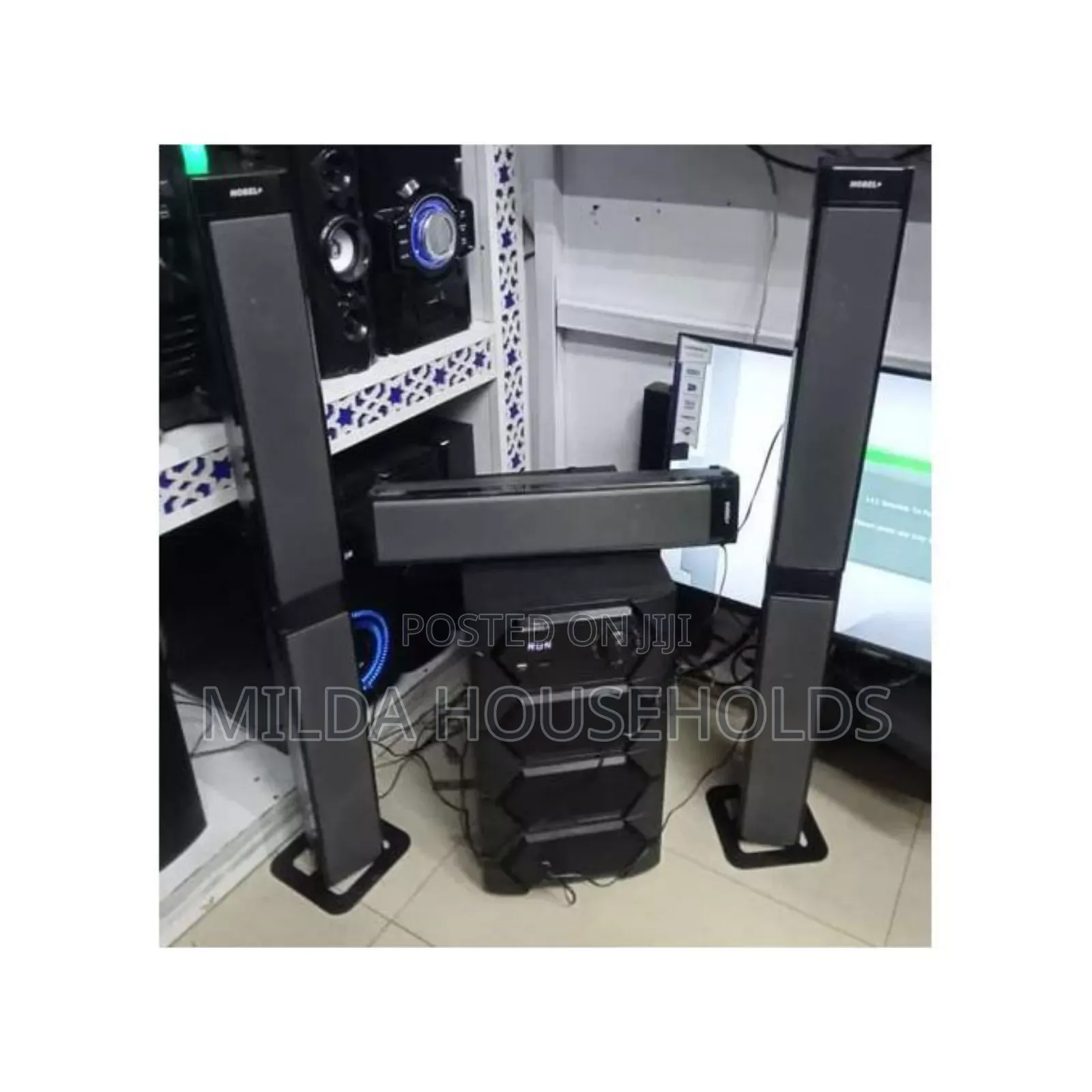 Nobel Tall Boy Speakers-Bt Hometheare-55000w Pmpo- Nb 2040.