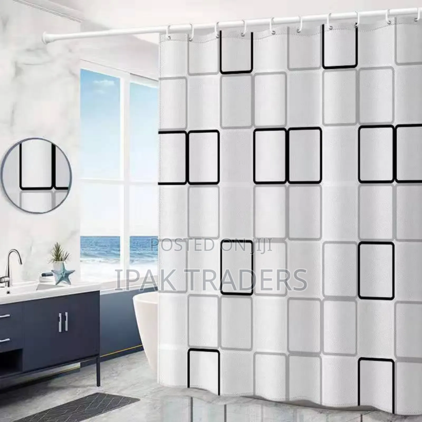 *Shower Curtain*
Material;Eva (Pvc Water Proof)
Size 180*200cms