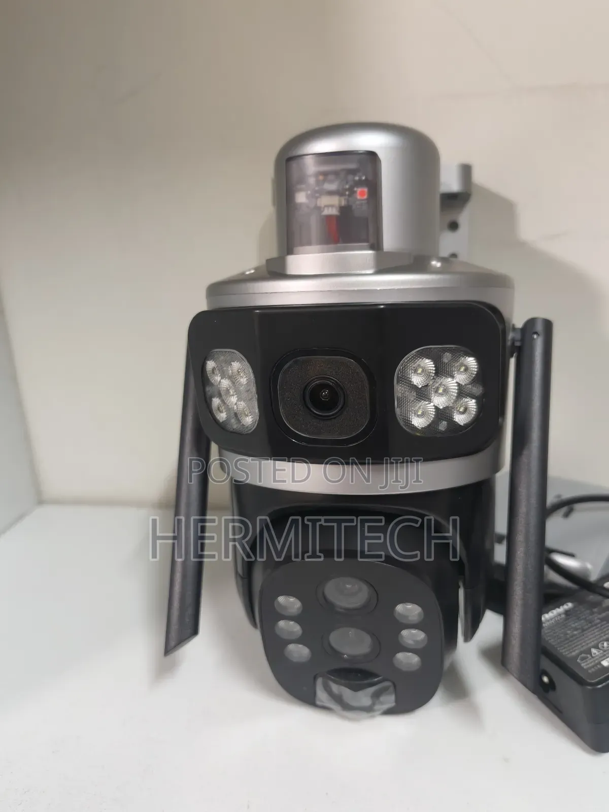 Dual Lens Wireless Solar Powered CCTV Alarm Siren 4g Enabled