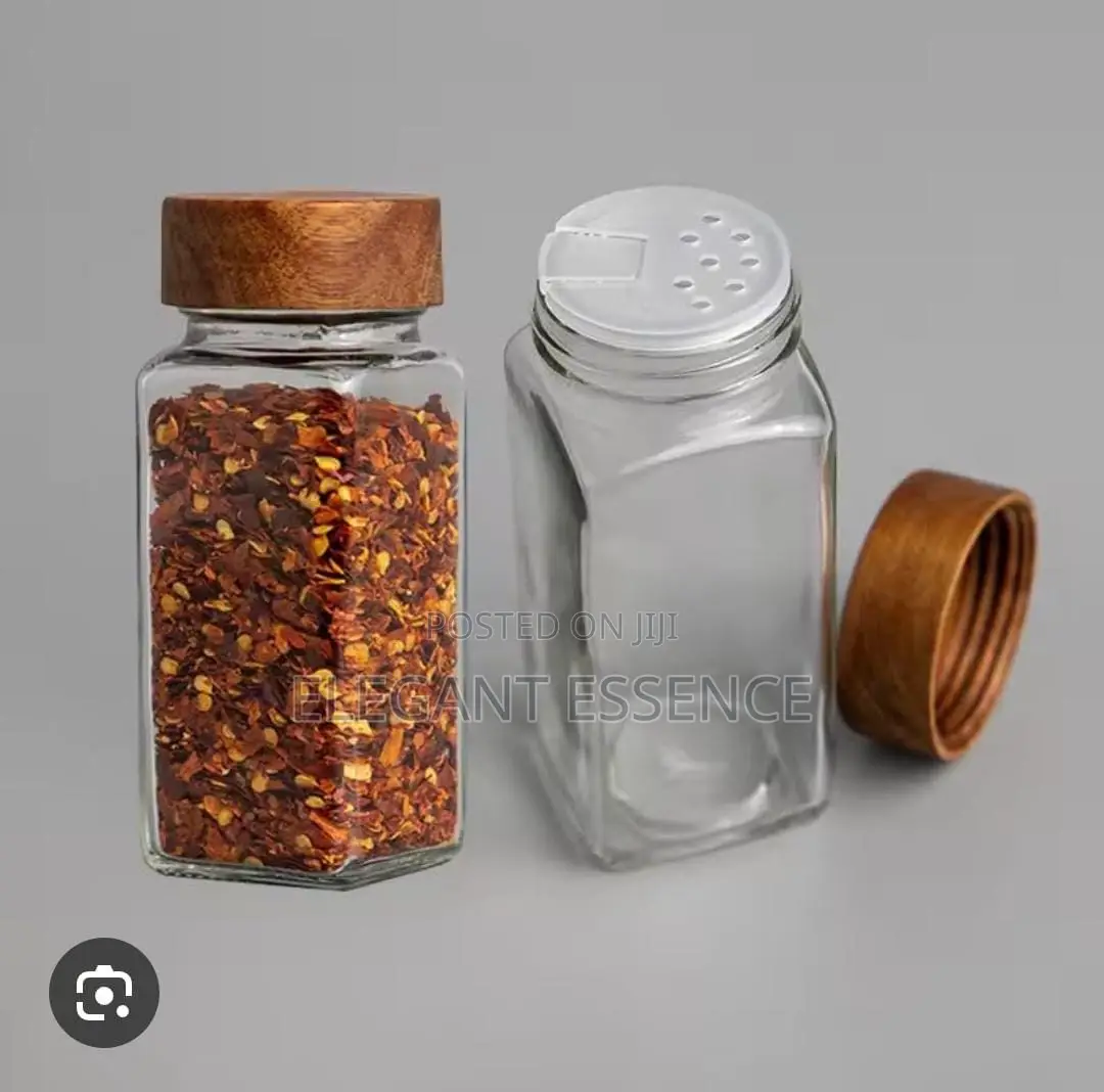 Spices Bottles Comes as a Set of 4 PCS With Free Labels and Stickers
