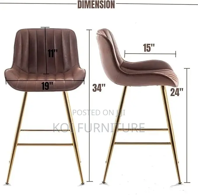 Barstools; Non Adjustable Elegance Touch Home Counter Barstool