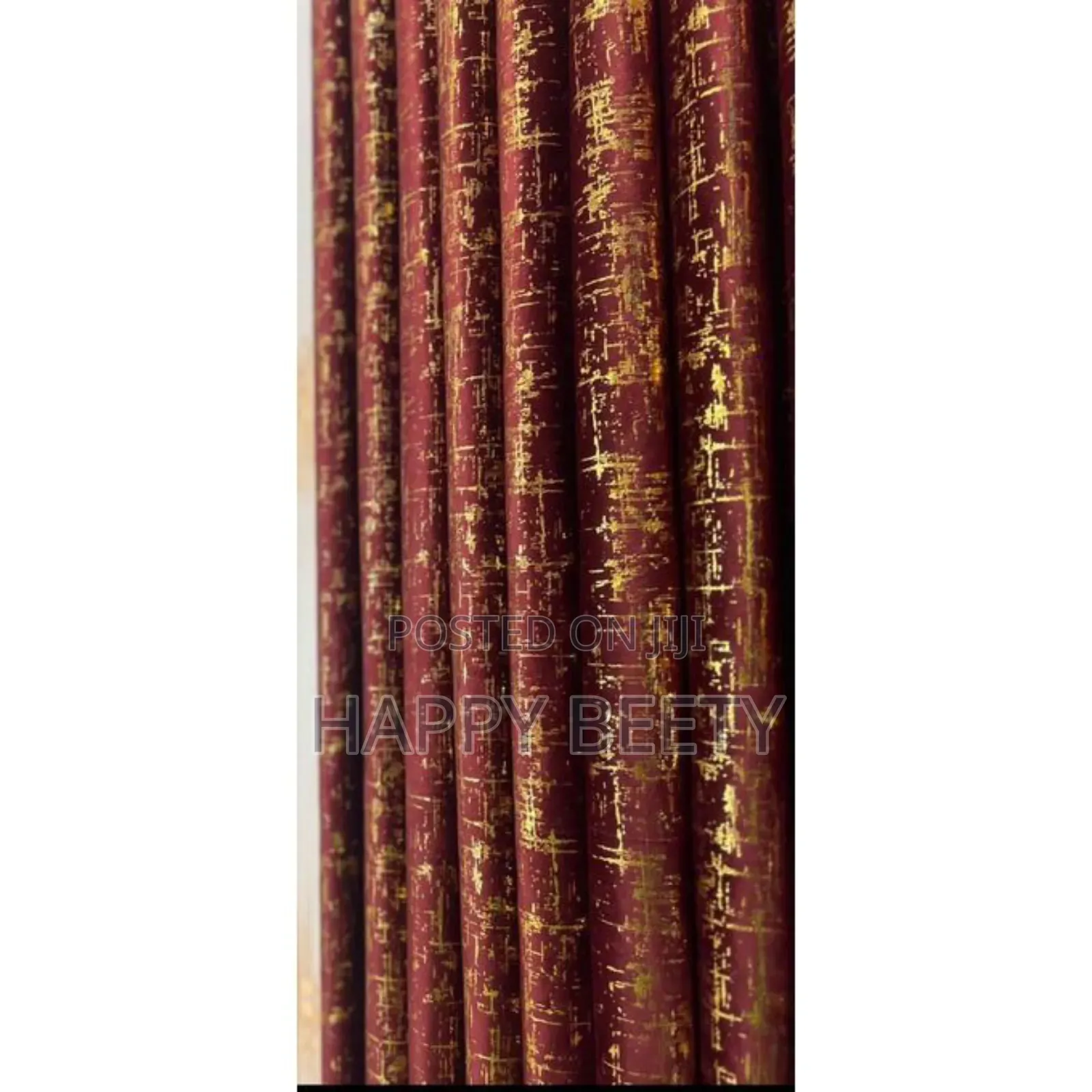 *Marble Gold Ready-Made Curtains