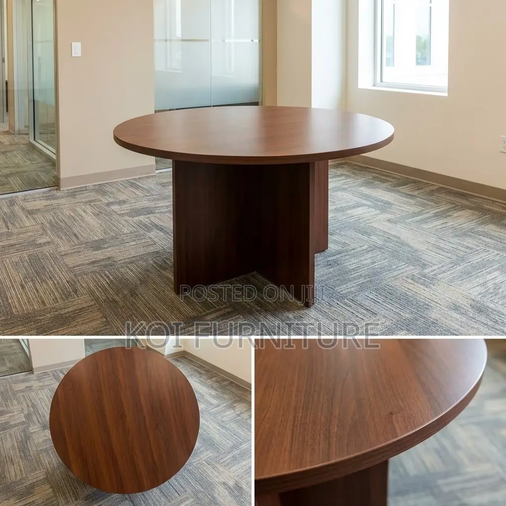 Boardroom Table; 1.2m Round Surface Executive Meeting Boardroom Table