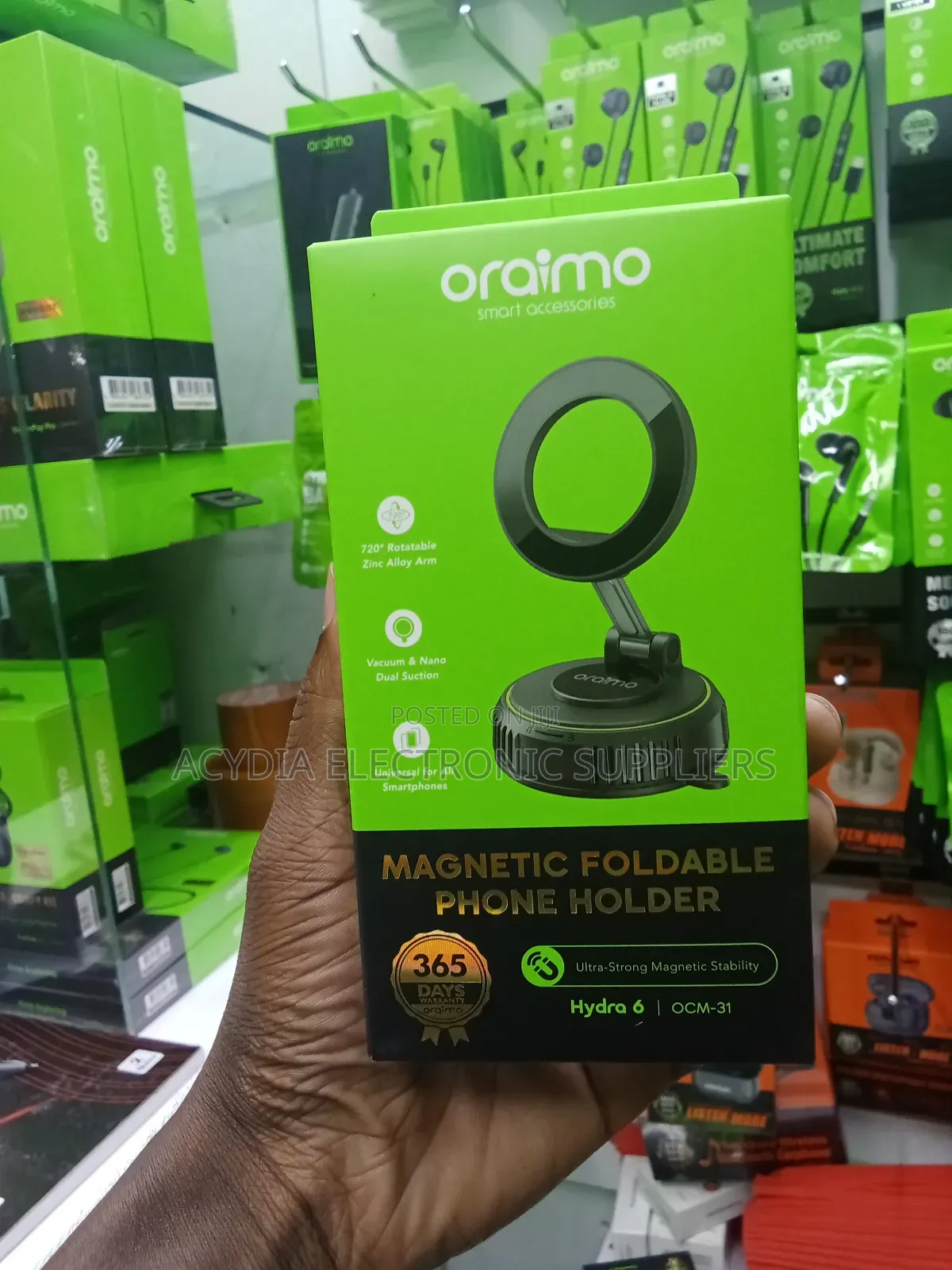 Oraimo Hydra 6 Magnetic Foldable Phone Holder