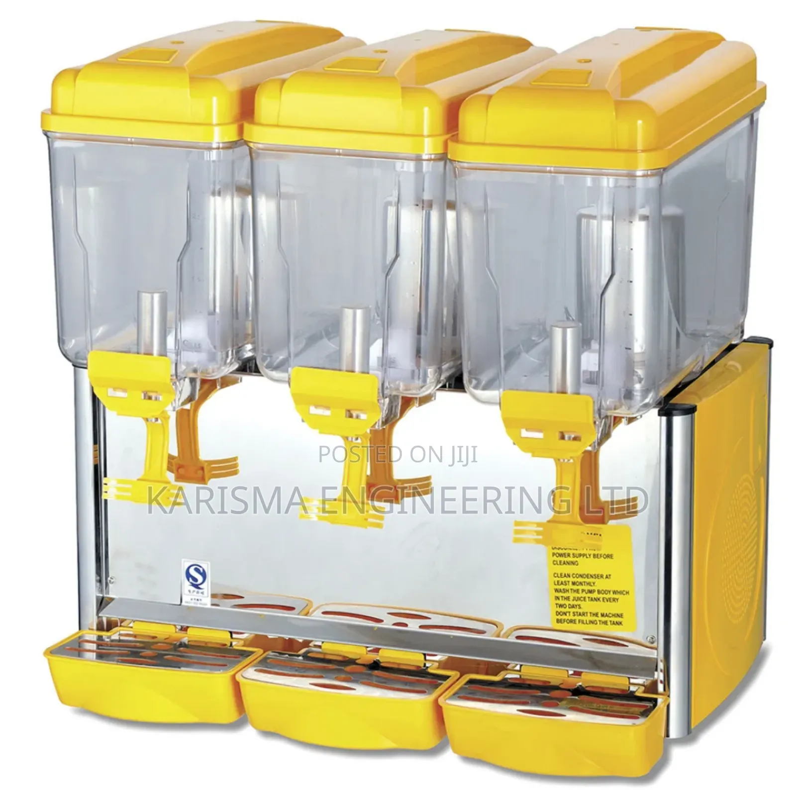 Commercial 3-Tank Juice Dispenser,