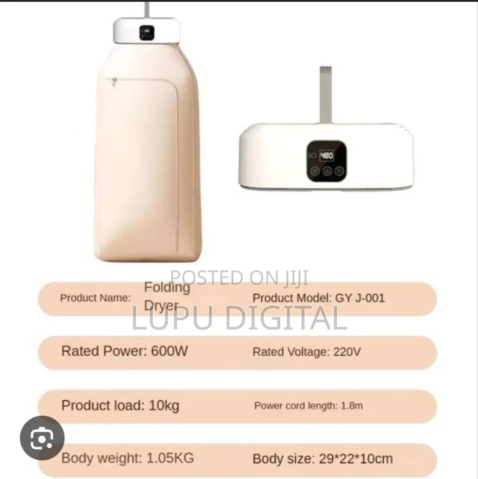 10kg 600w Clothes Drying Heater