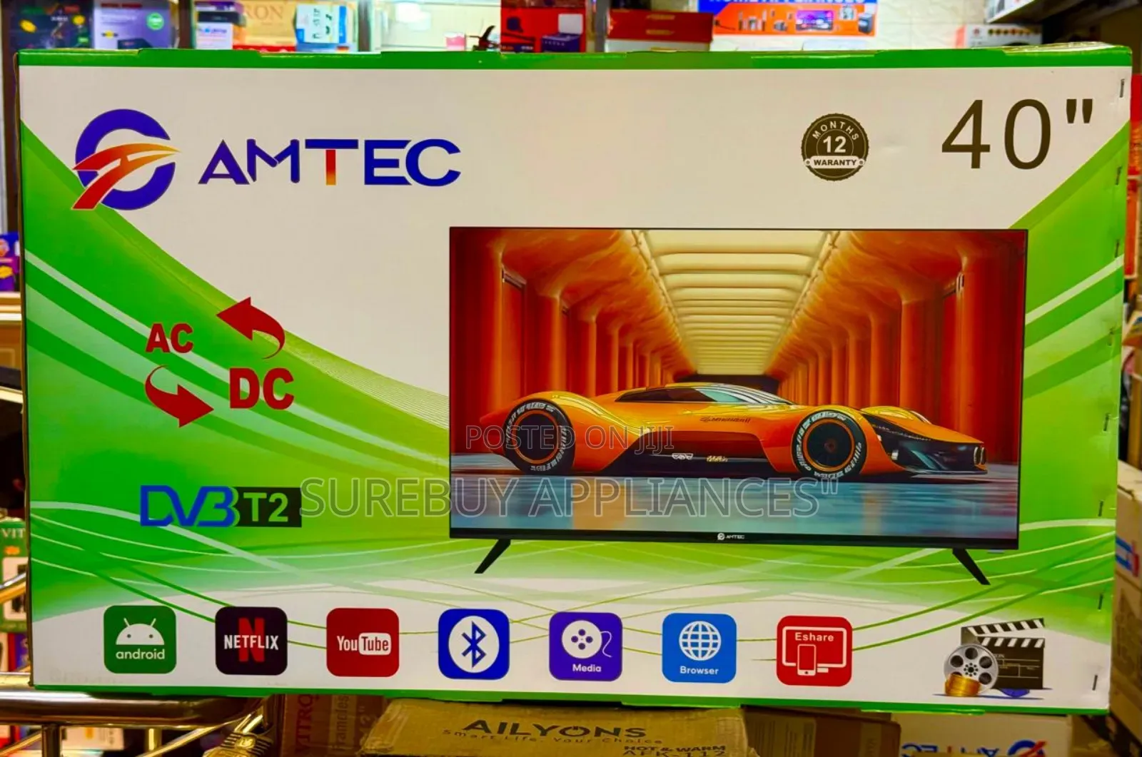 Amtec 40" Smart Ac/Dc Full Hd Android Tv