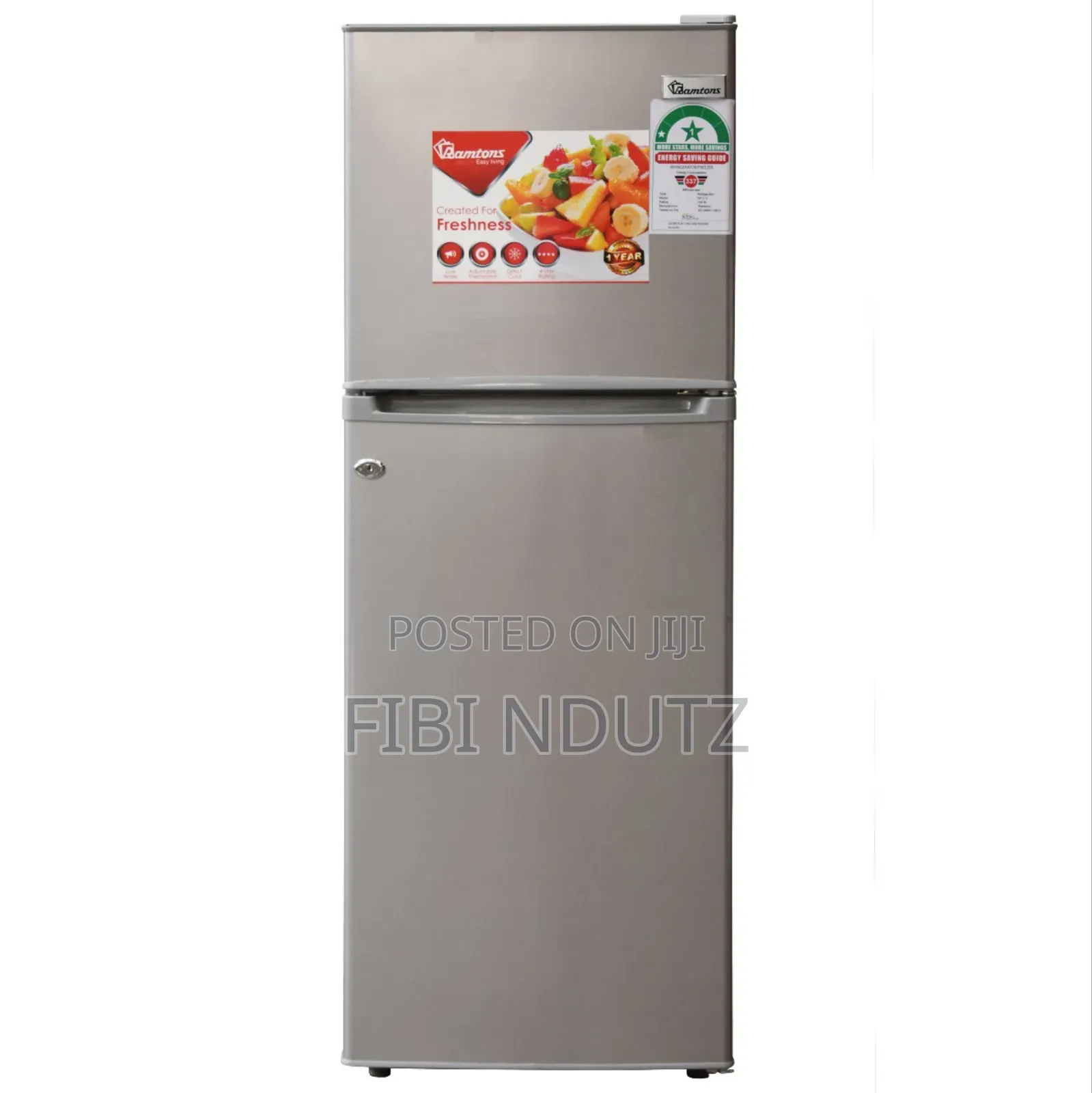 Ramtons Refrigerator/Silver Double Door