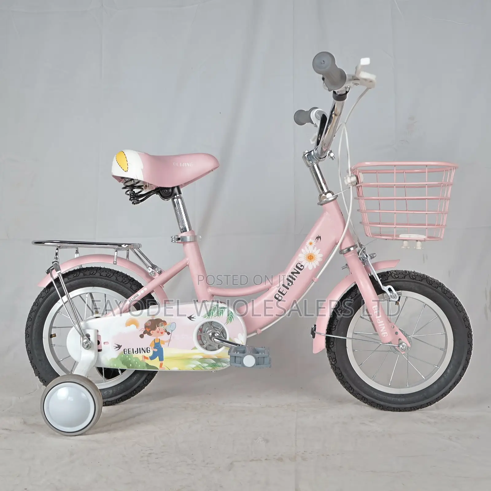 Girls Ride Size 12 Beijing Vintage Bicycle – Pink