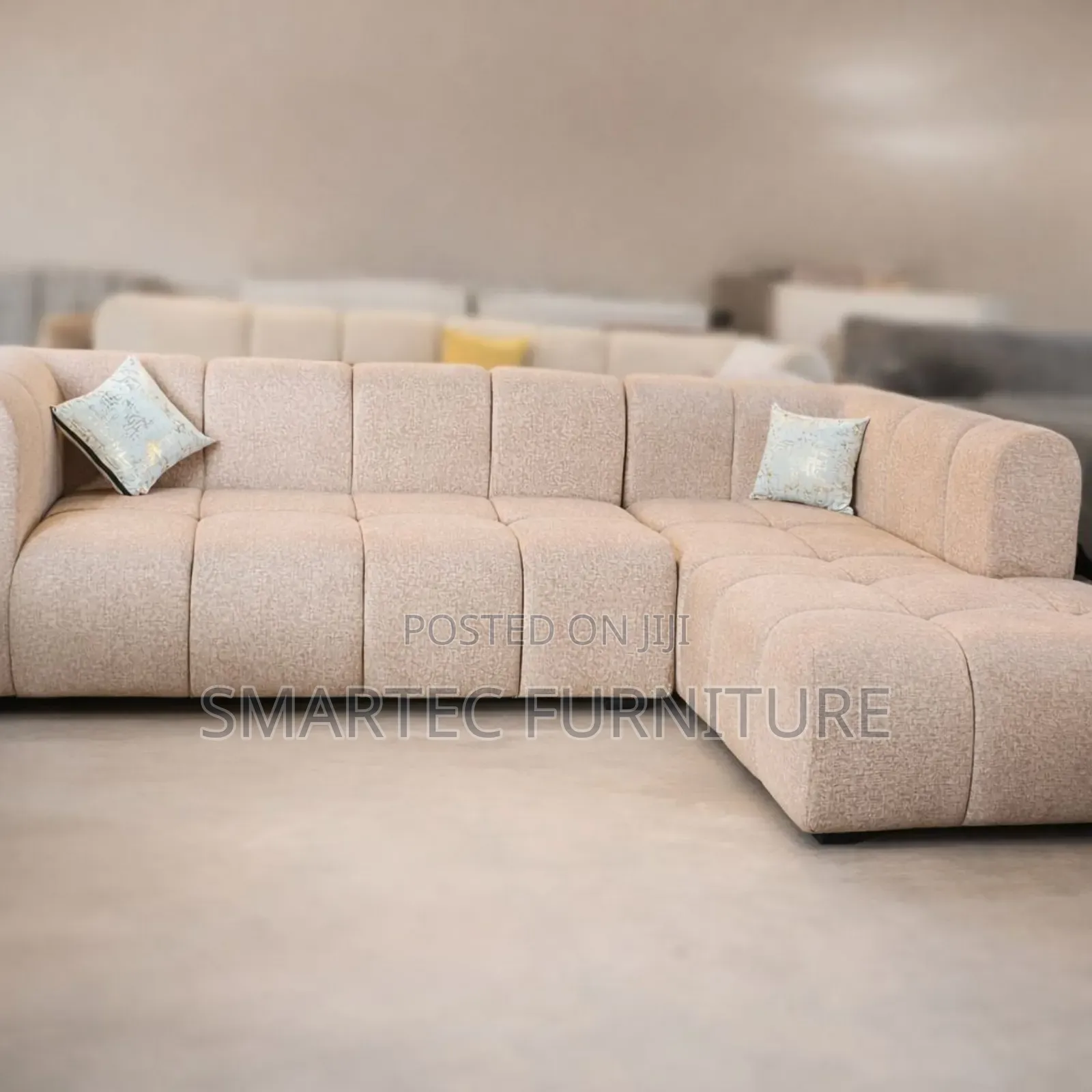 6 Seater Modern Bubble L-Shaped Luxury Sofa
