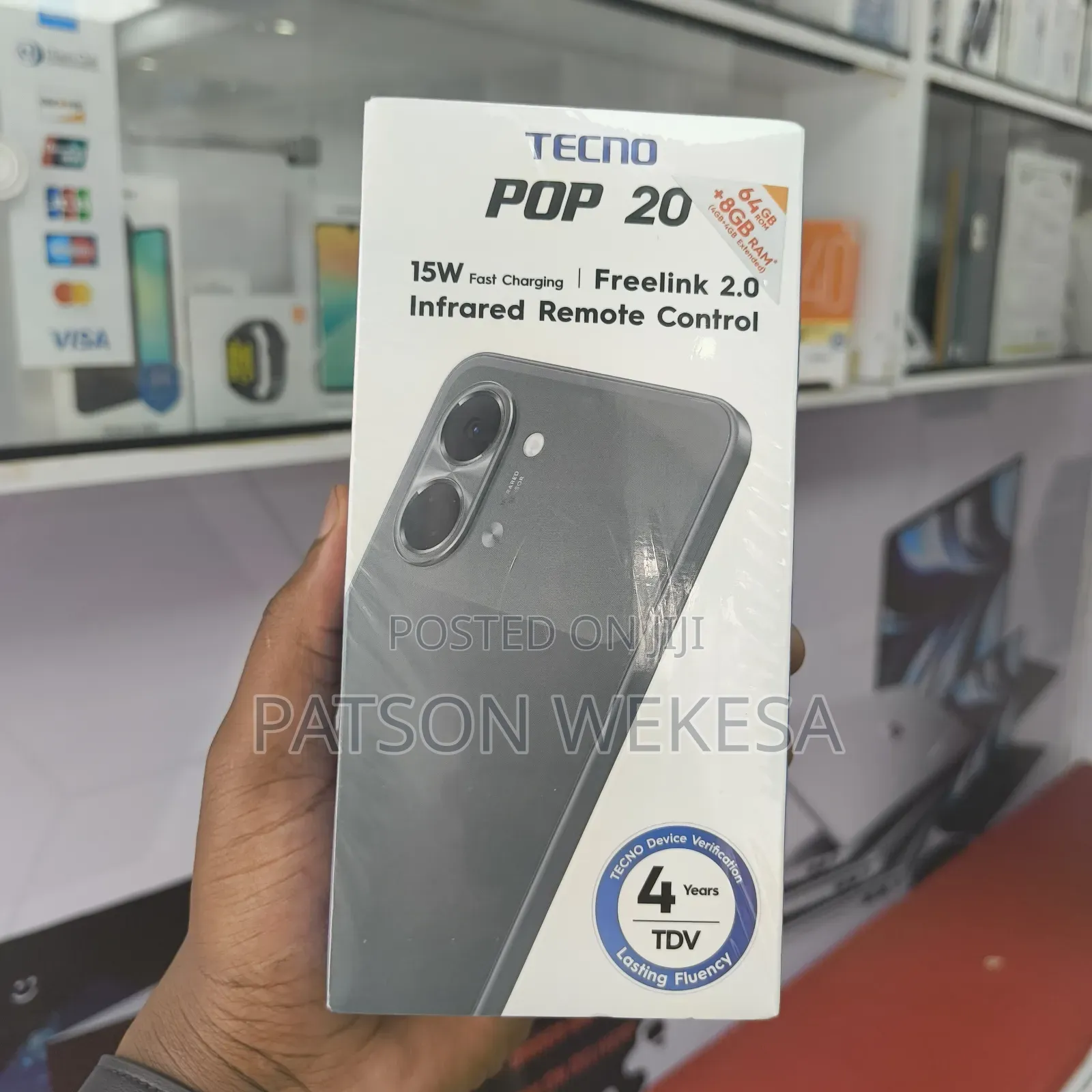 New Tecno Pop 20 64 GB Black