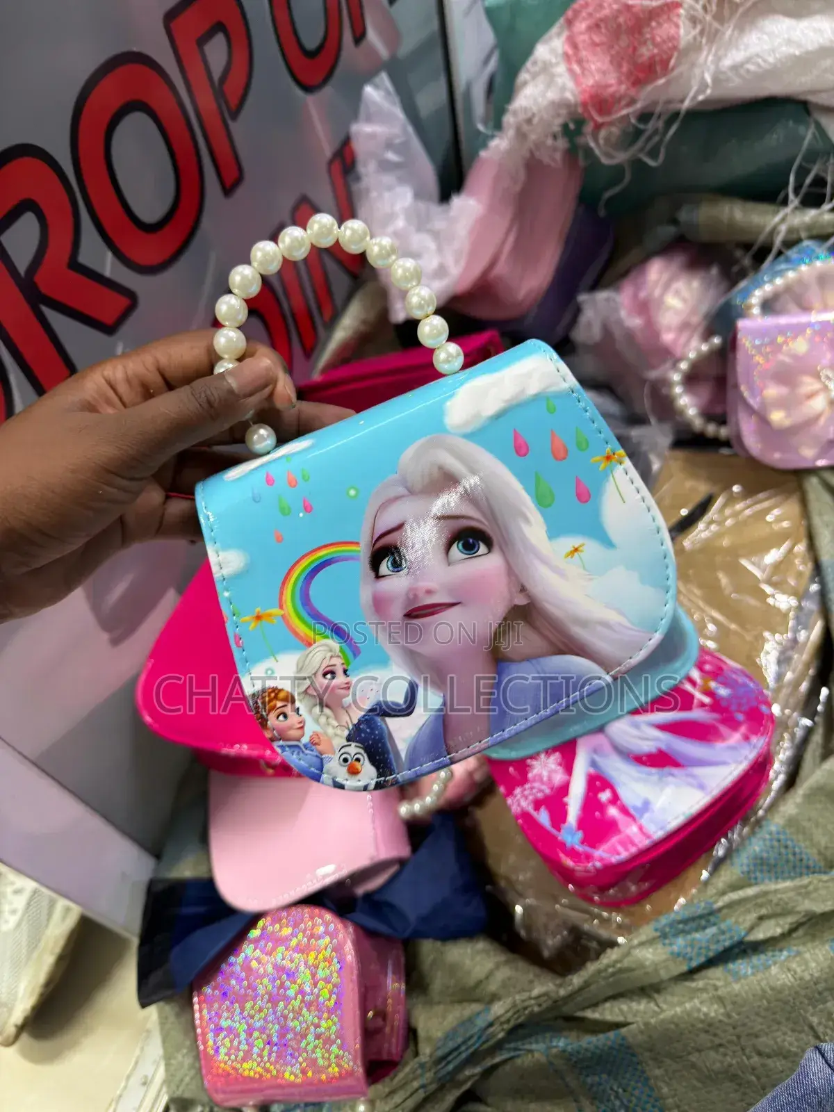Blue Cartoon Themed Kids Mini Sling Handbags