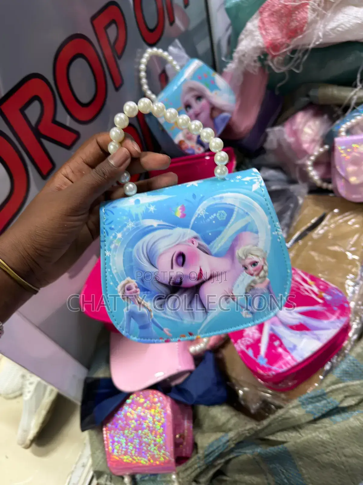 Blue Cartoon Themed Kids Mini Sling Handbags