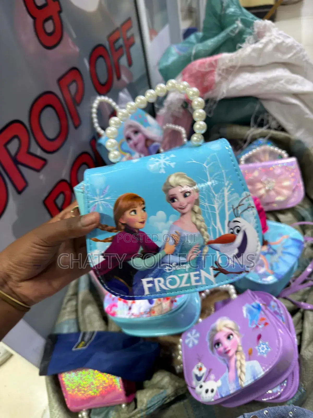 Blue Cartoon Themed Kids Mini Sling Handbags