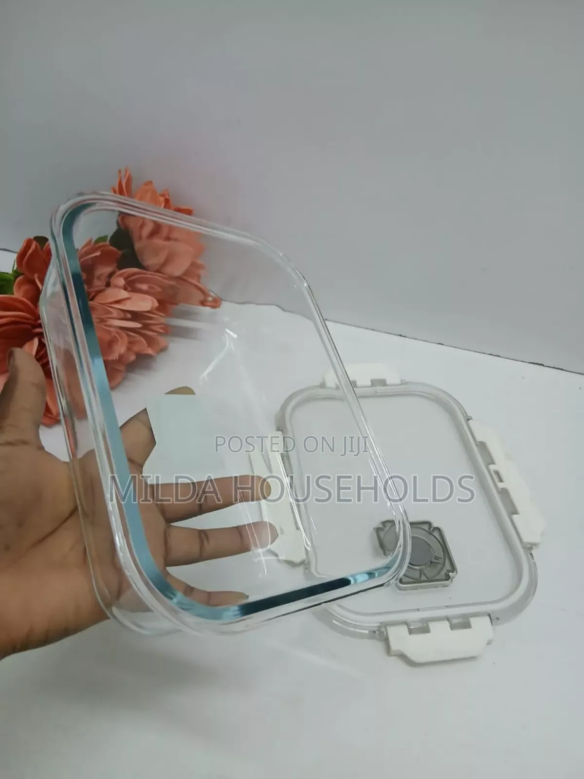 Airtight Borosilicate Glass Storage/ Snack Box.