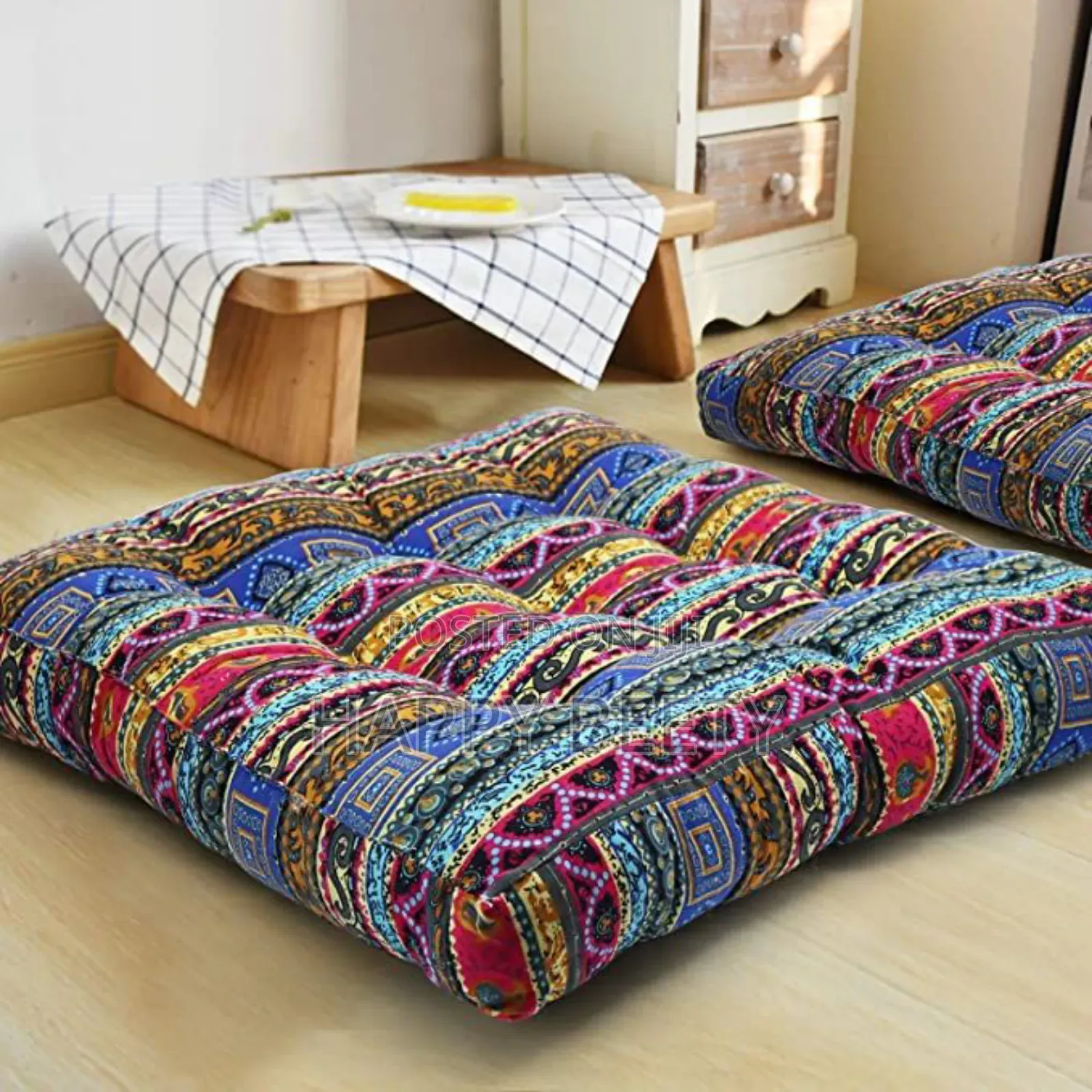 Square Beautiful Prints Floor Cushions