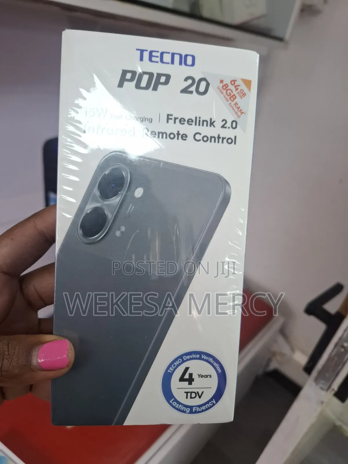 New Tecno Pop 20 64 GB Black