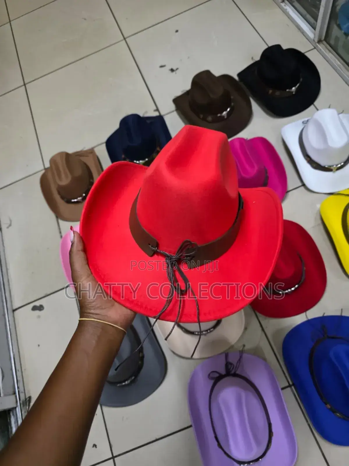 Red Timeless Unisex Bull Cowboy Hat Cowgirl Hat