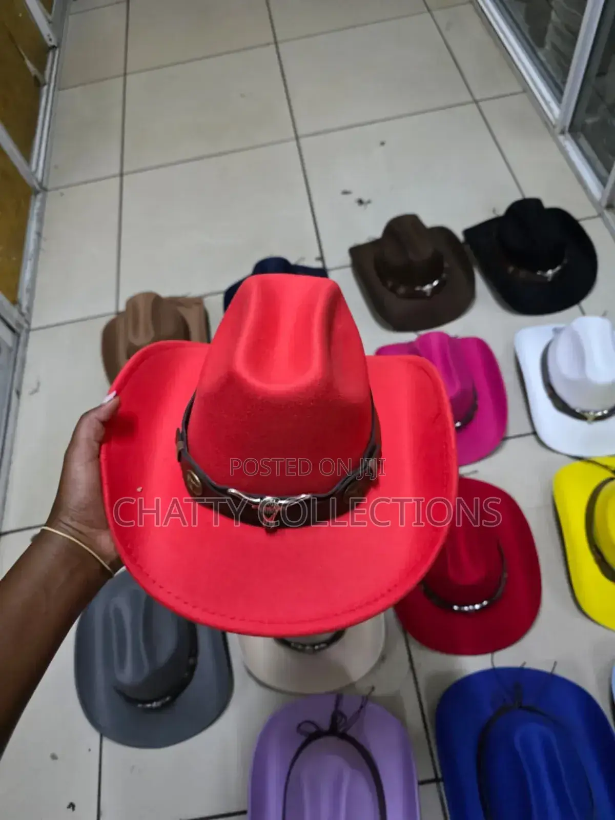 Red Timeless Unisex Bull Cowboy Hat Cowgirl Hat