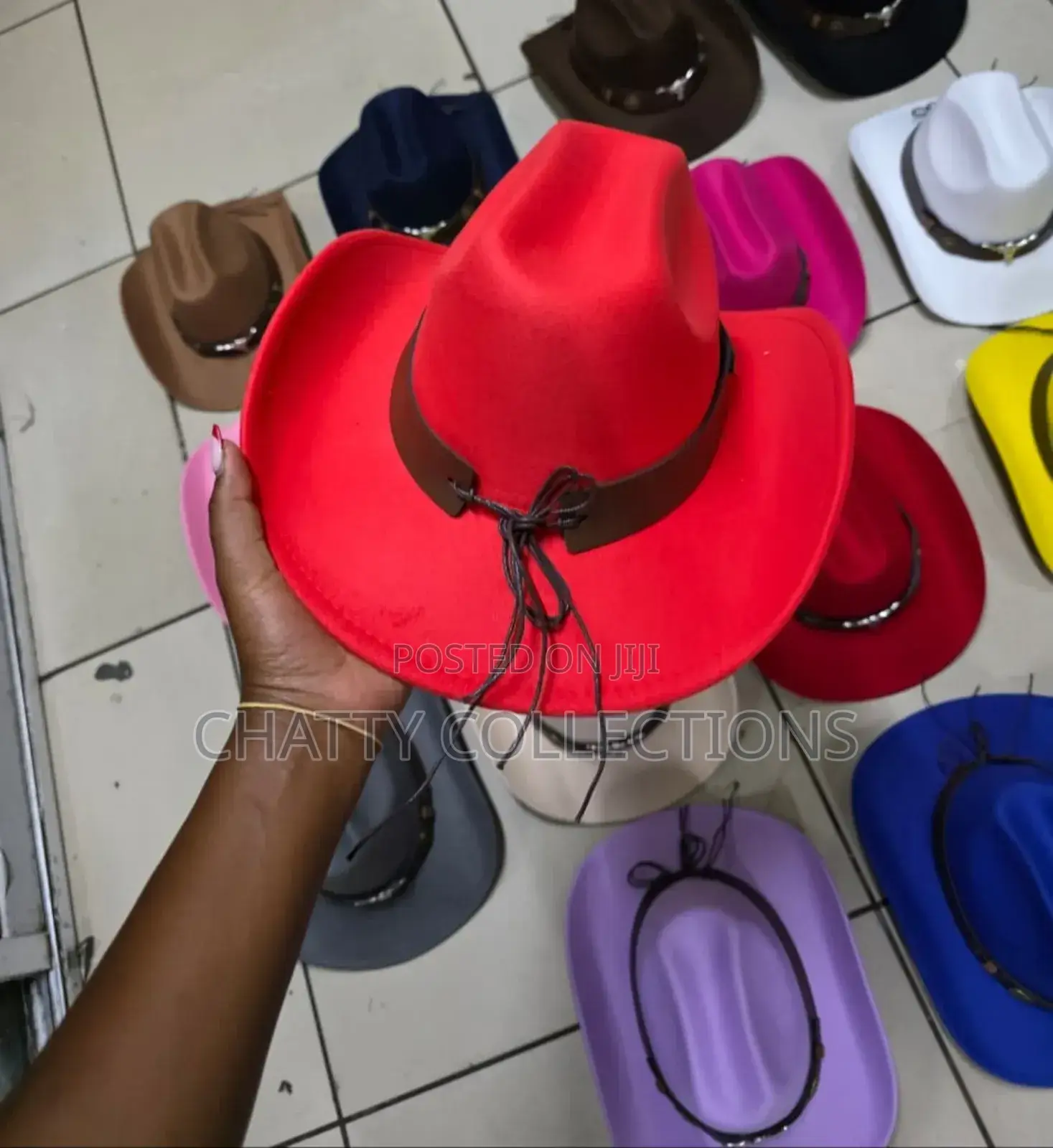 Red Timeless Unisex Bull Cowboy Hat Cowgirl Hat