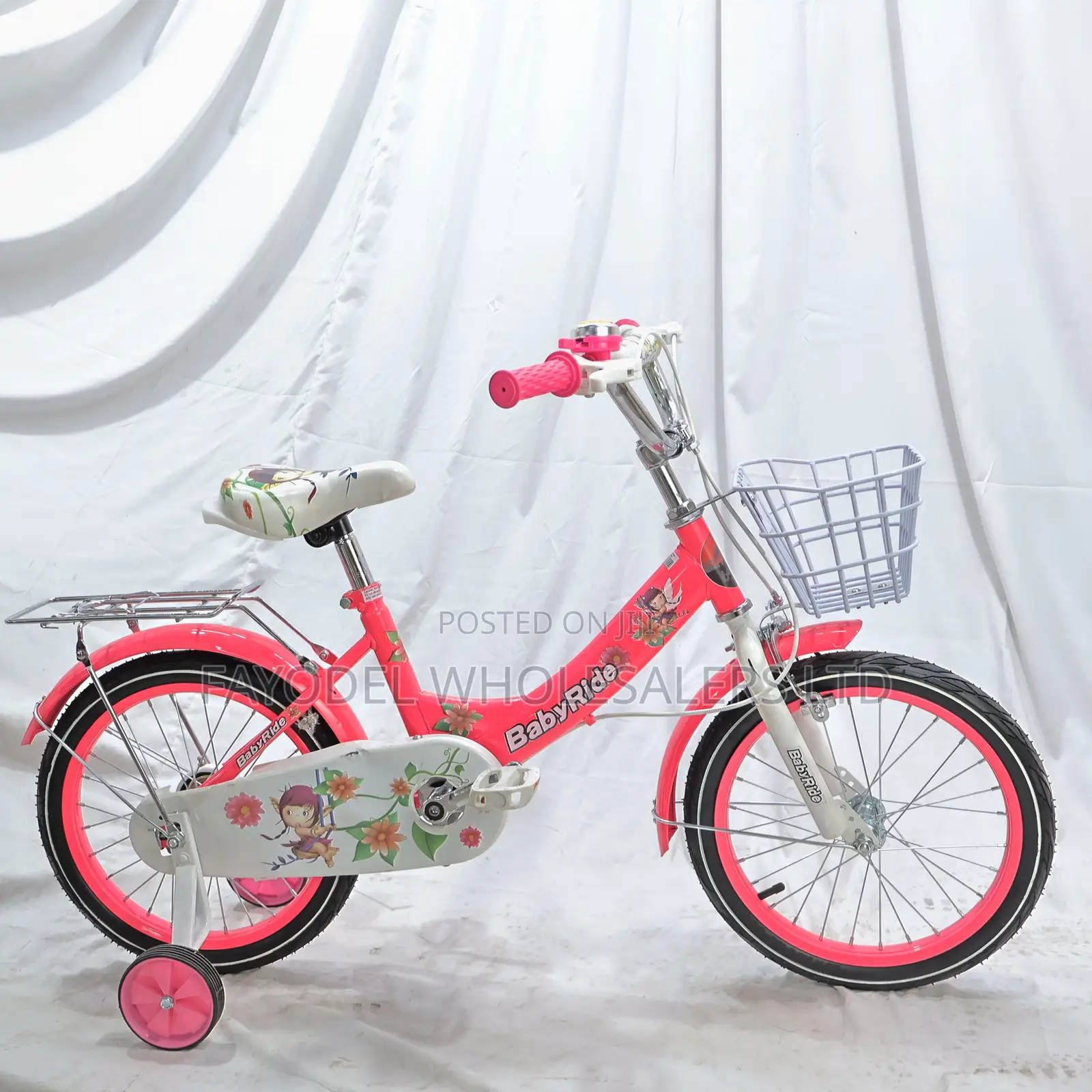 Baby Ride Size 16 Kids Bicycle – Pink