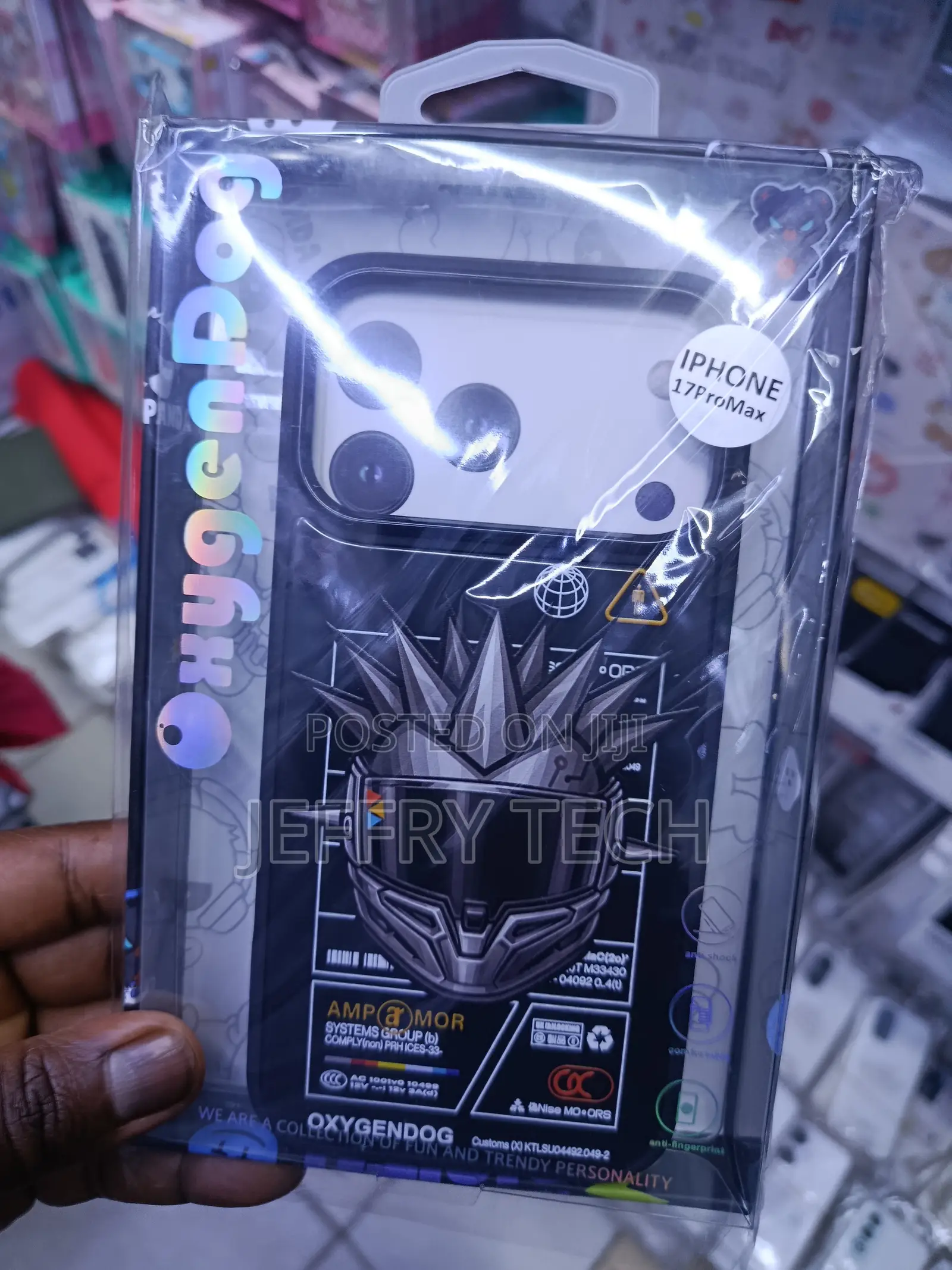 Zapvii iPhone 17 Pro Max Oxygendog Amp Armor Cyberpunk Shockproof Case