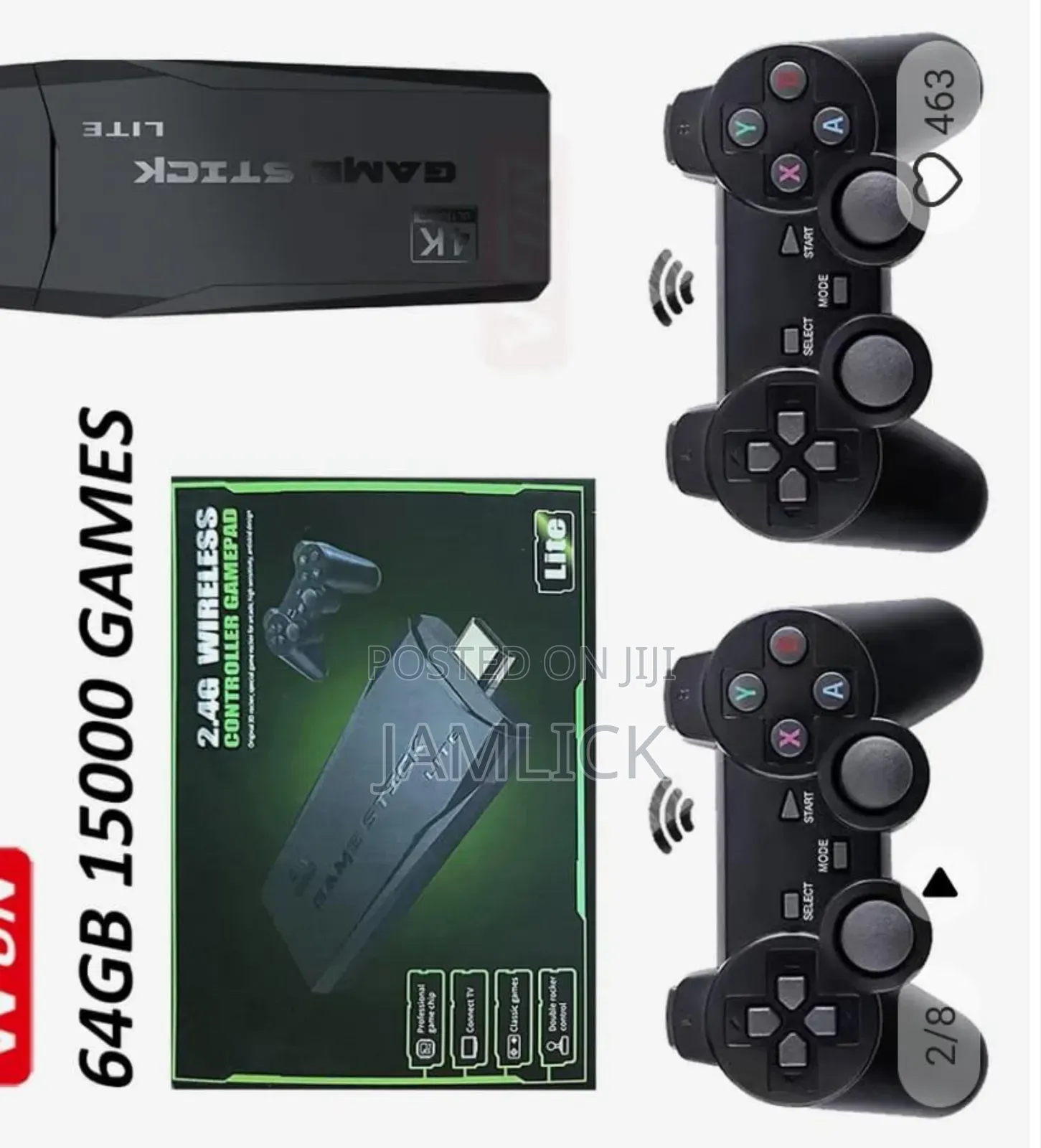 15,000 Games Console With Wireless Controller - Zy
