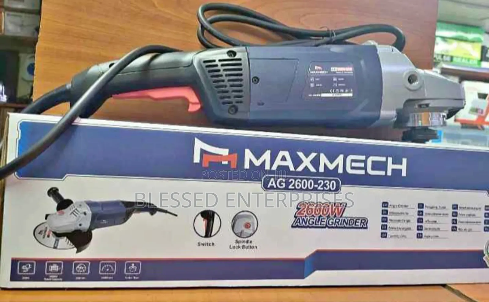 Original Maxmech Professional 9 Inch Angle Grinder 2600 Watts