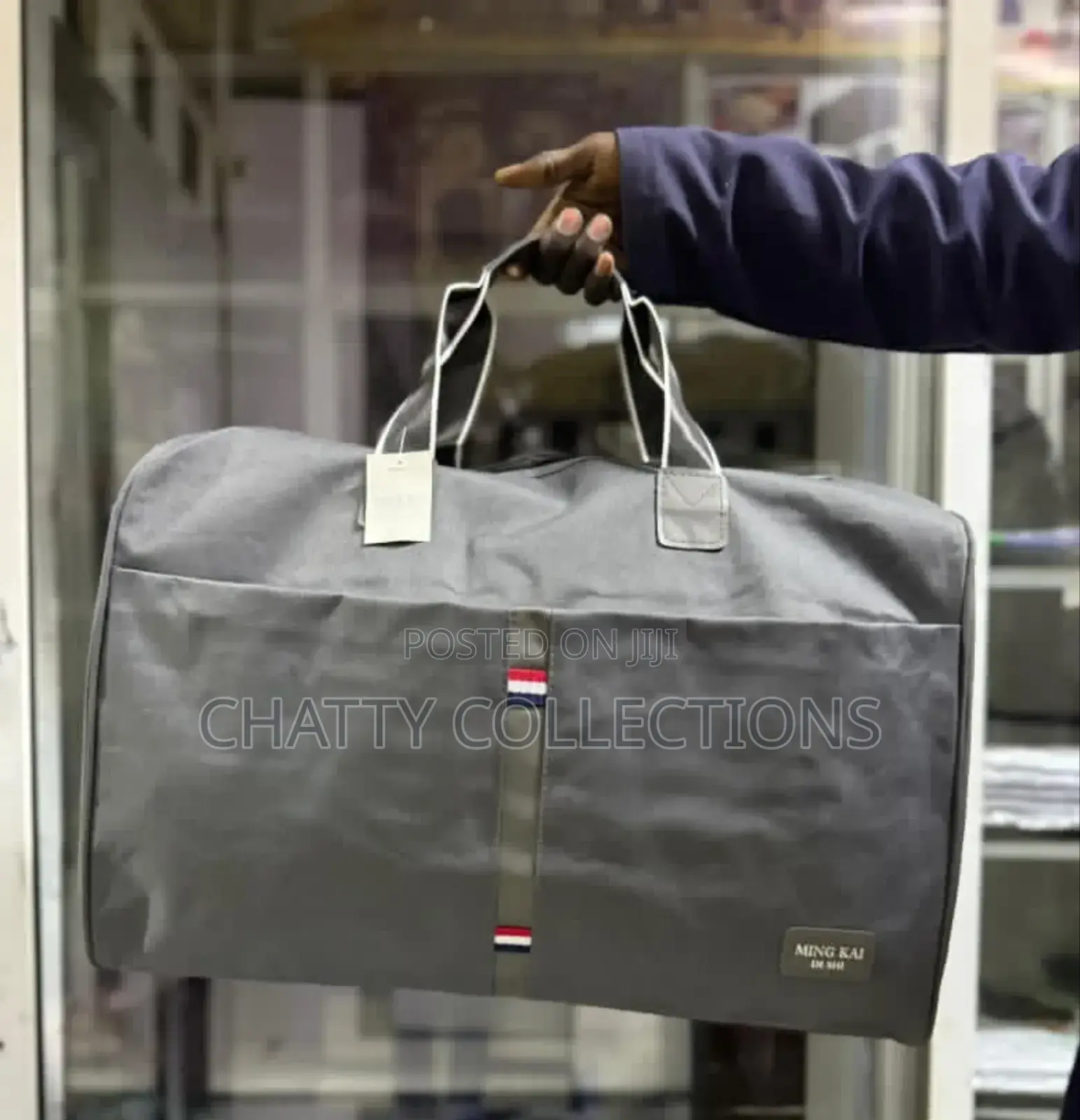Gray Unisex Quality Oxford Travel Duffle Bags