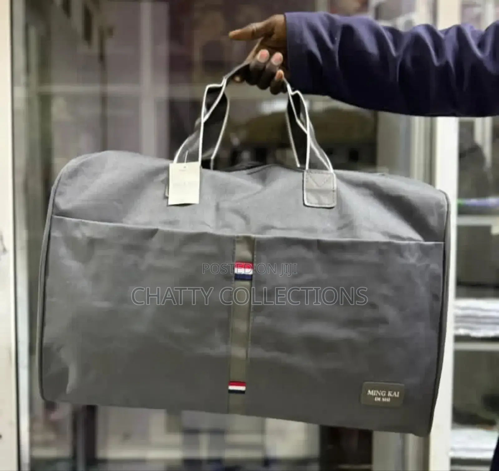 Gray Unisex Quality Oxford Travel Duffle Bags