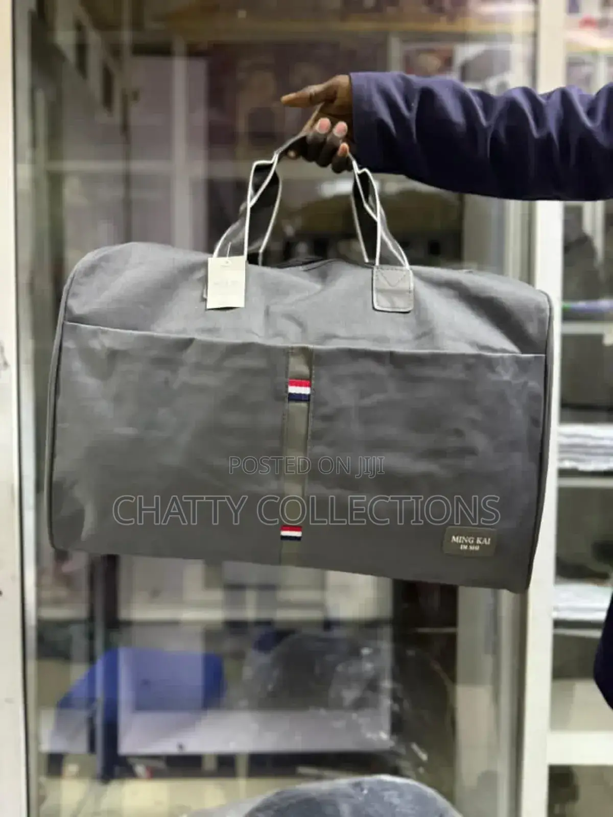 Gray Unisex Quality Oxford Travel Duffle Bags