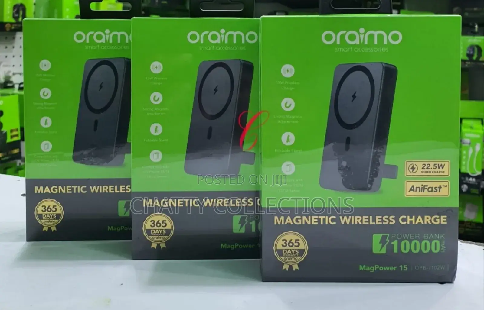 Oraimo Mag Power10000mah Magnetic Wireless and Wired Power Bank