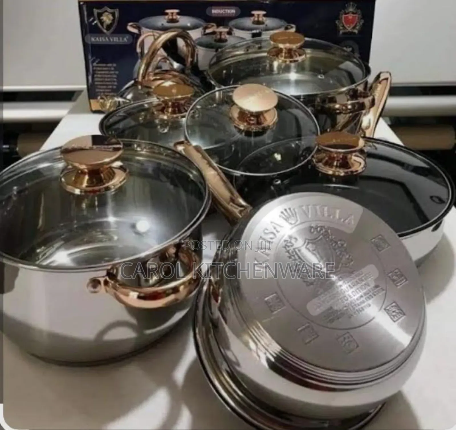Kaisa Villa Induction Sufuria/Stainless Steel Induction Cookware Set