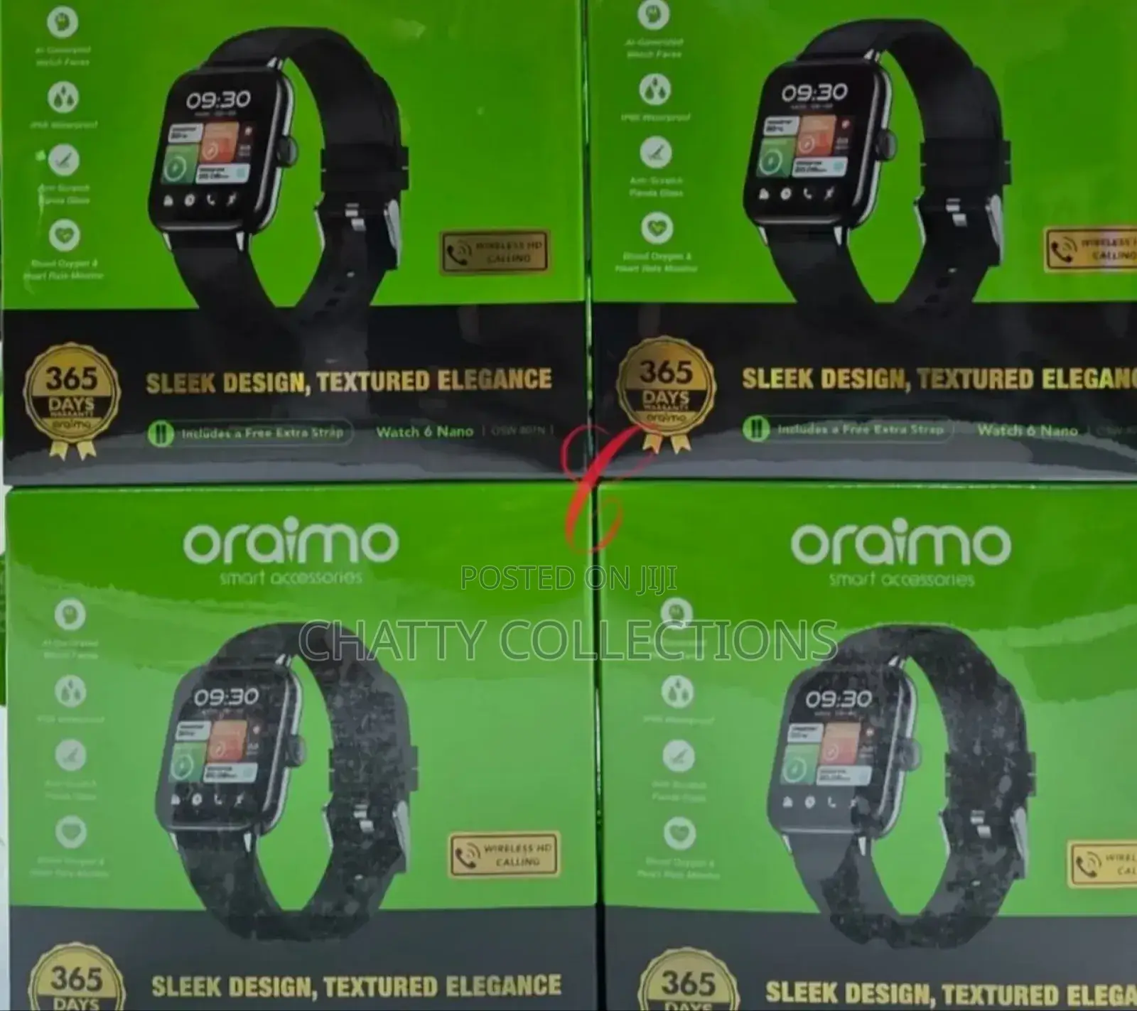 Oraimo Watch 6 Nano Full Touch Wireless Hd Calling Smart Watch