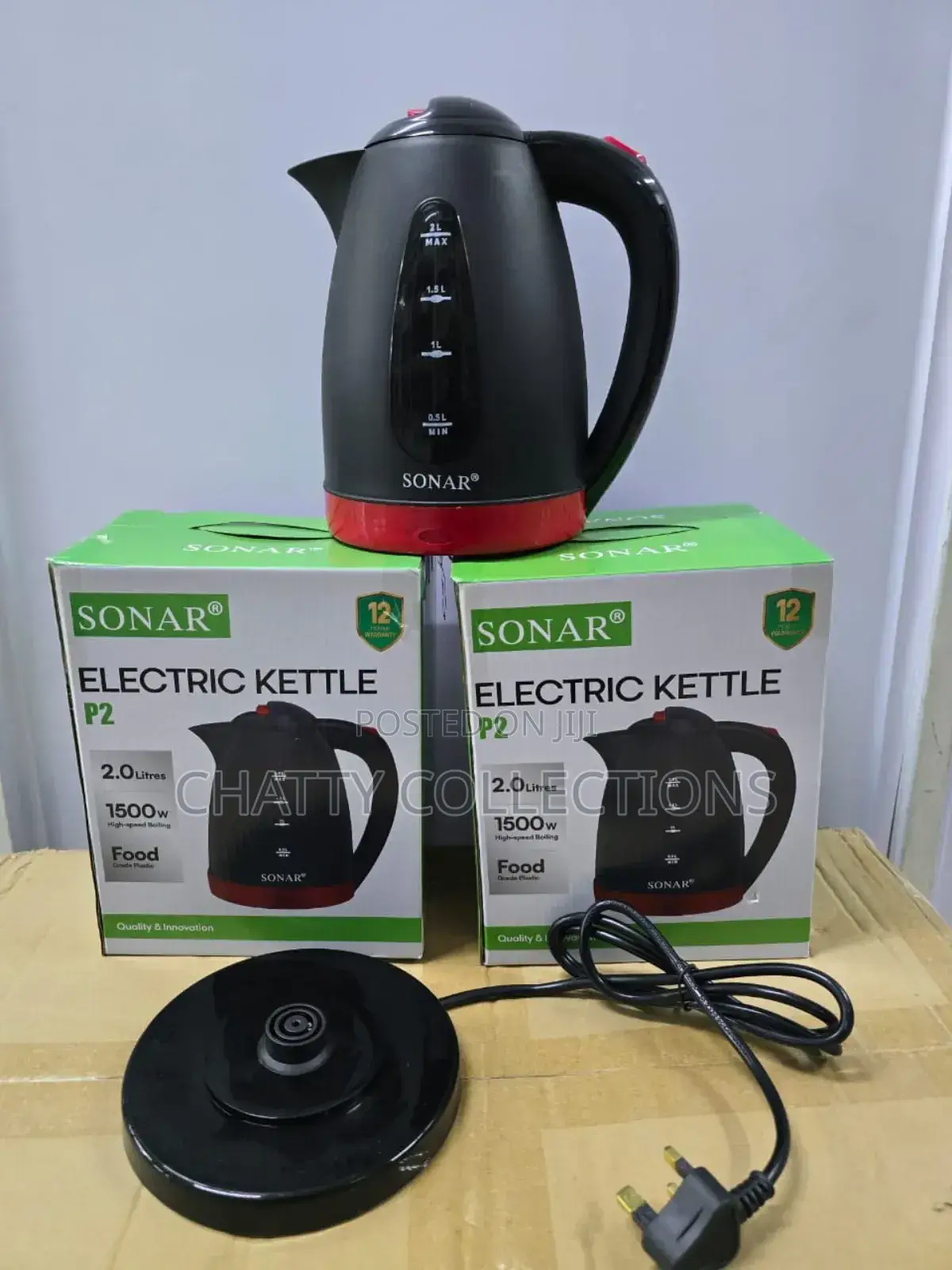 Sonar 2.0 LTRS Corded Electric Kettle