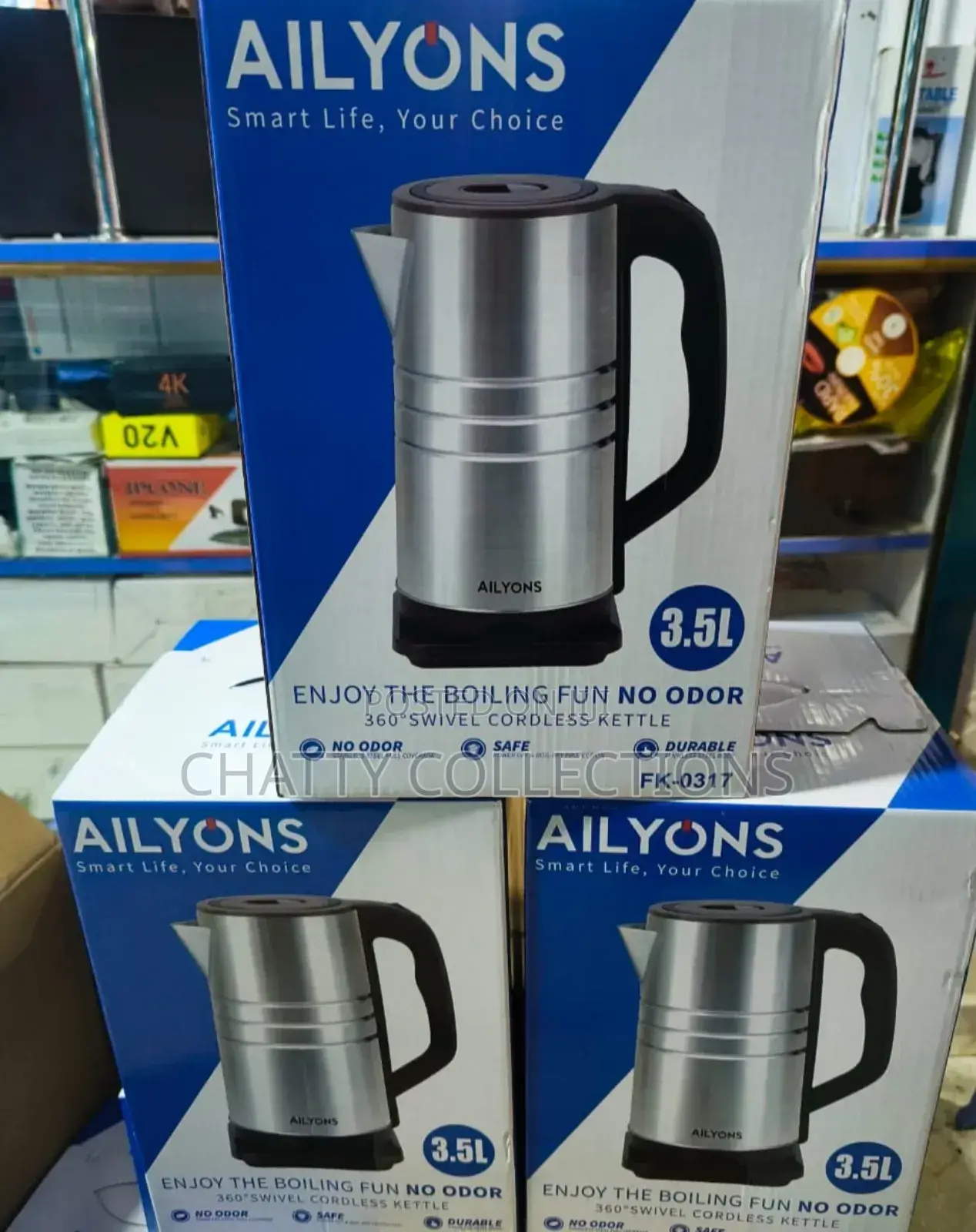 3.5 LTRS Ailyons Stainless Steel Electric Kettle