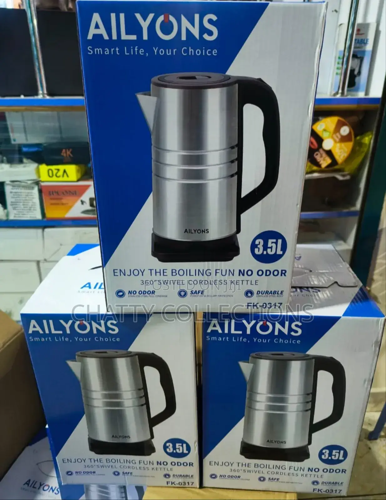 3.5 LTRS Ailyons Stainless Steel Electric Kettle