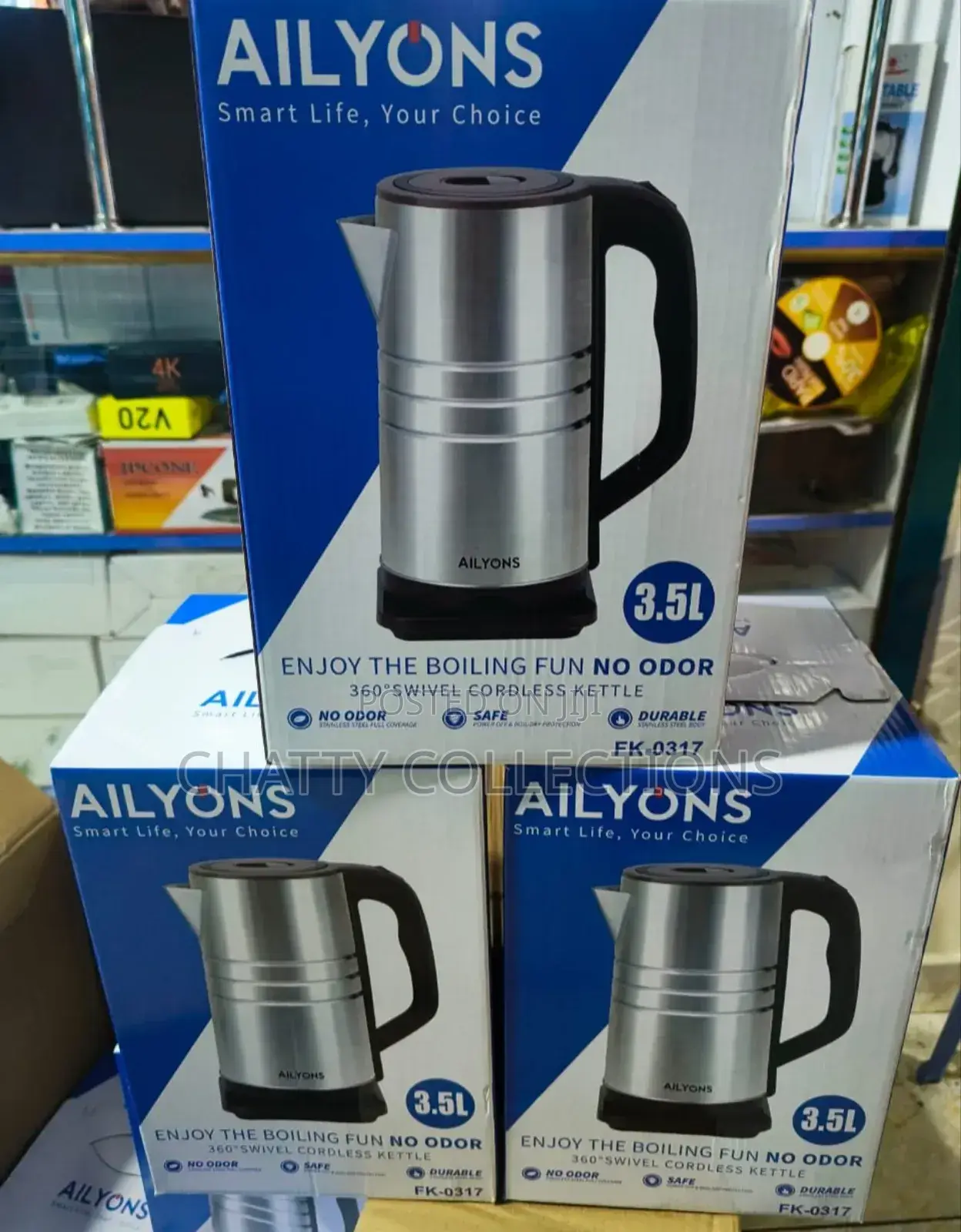 3.5 LTRS Ailyons Stainless Steel Electric Kettle