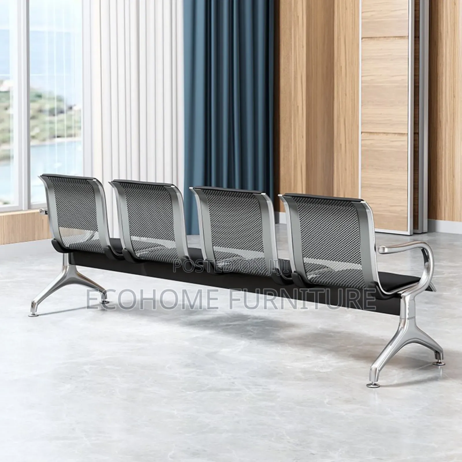 4 Seater Office Waiting Bench