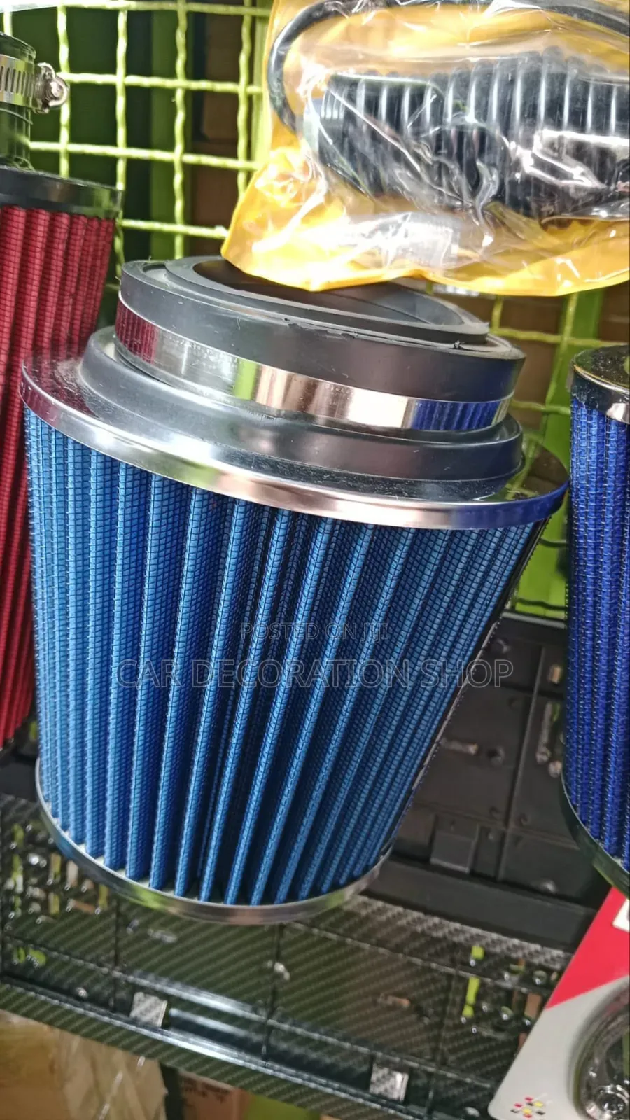 Universal Car Air Filter Head Air Cleaner 3_3.5_4"