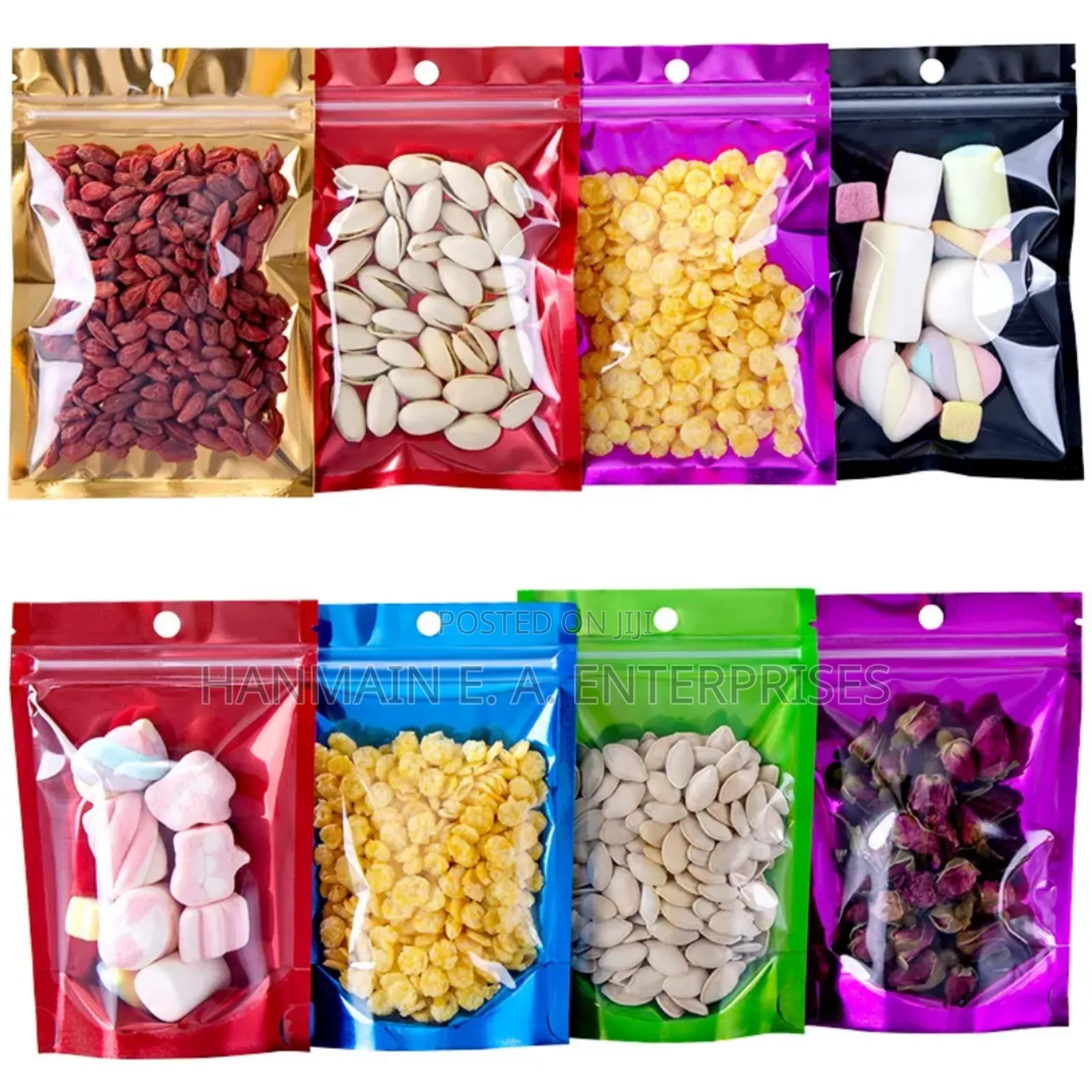 Transparent Front Window Ziplock Mylar Bags