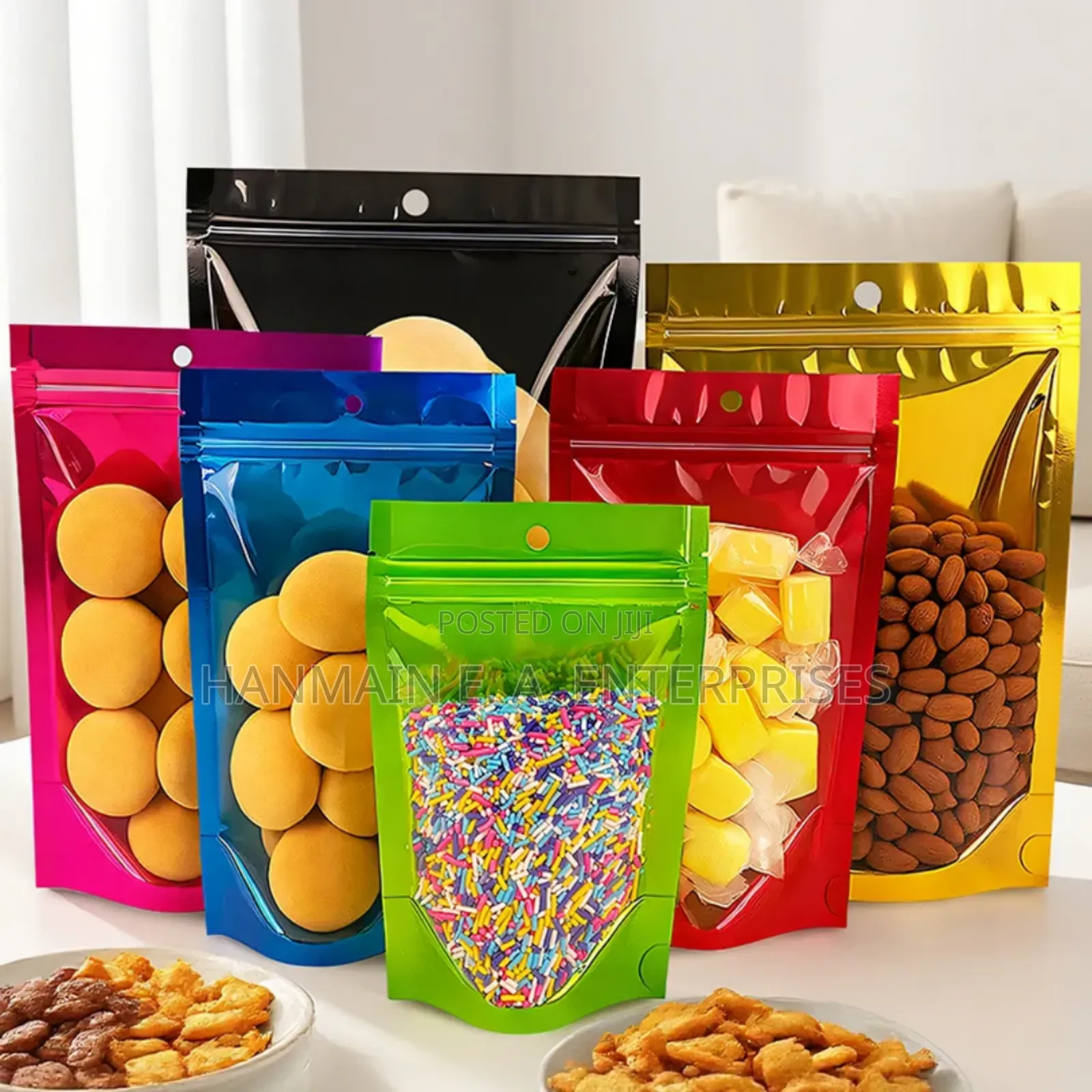 Transparent Front Window Ziplock Mylar Bags