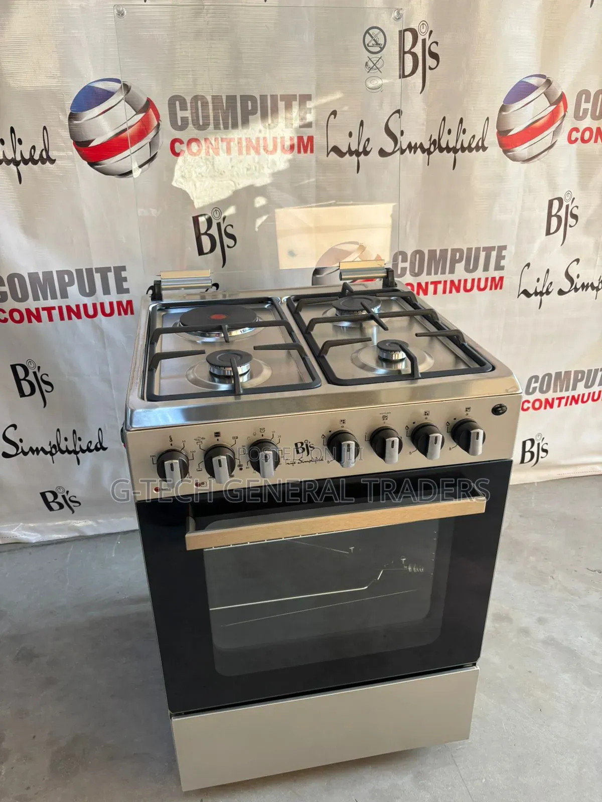 Elite Series BJS 3gas+1hotplate 60*60 Standing Cooker
