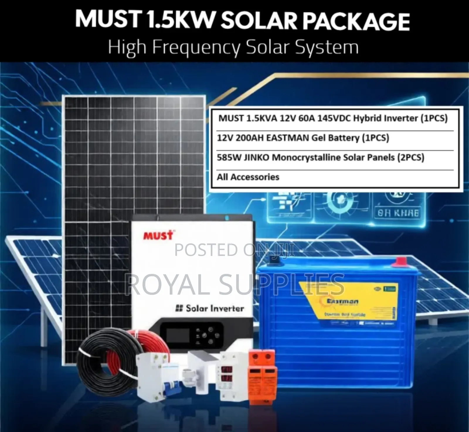 Must 1.5kva Solar System Package
