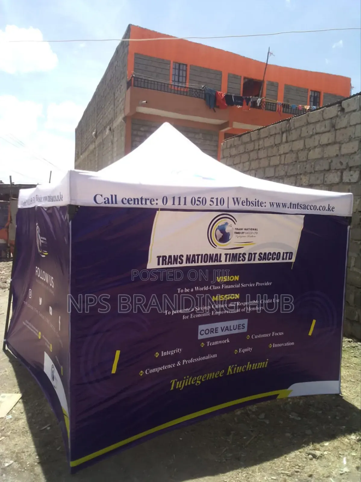 Branded Canopy Tent With Sidewalls 2m X 2m