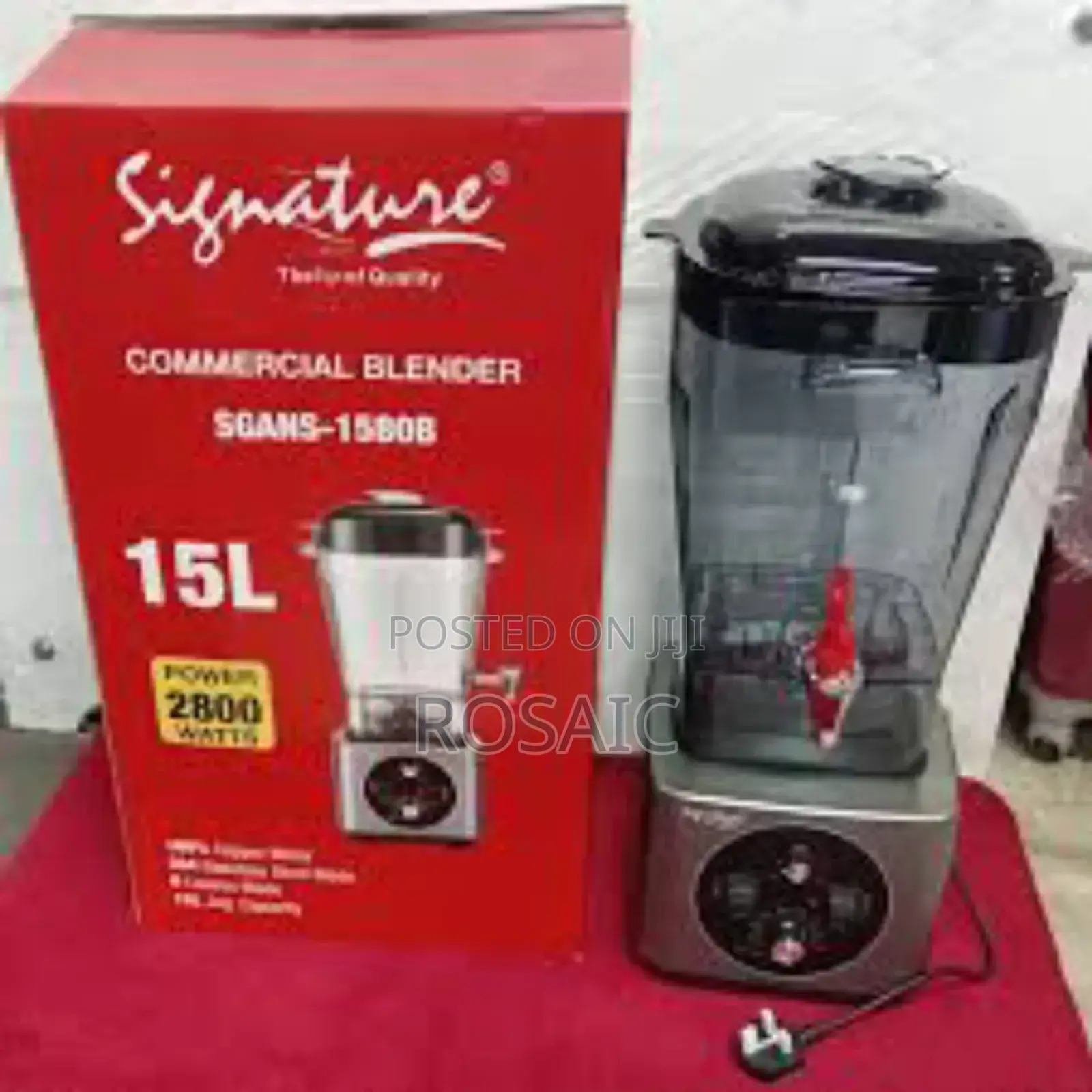 2800 Watts Signature Commercial Blender With 15 Litres Jar
