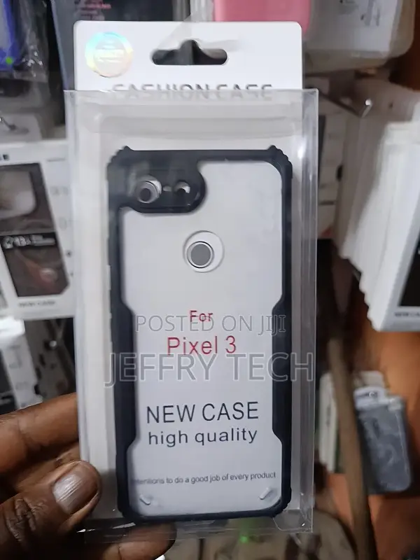 Google Pixel 3 Back Cover Shockpoorf Transparent Bumper Case With Cam