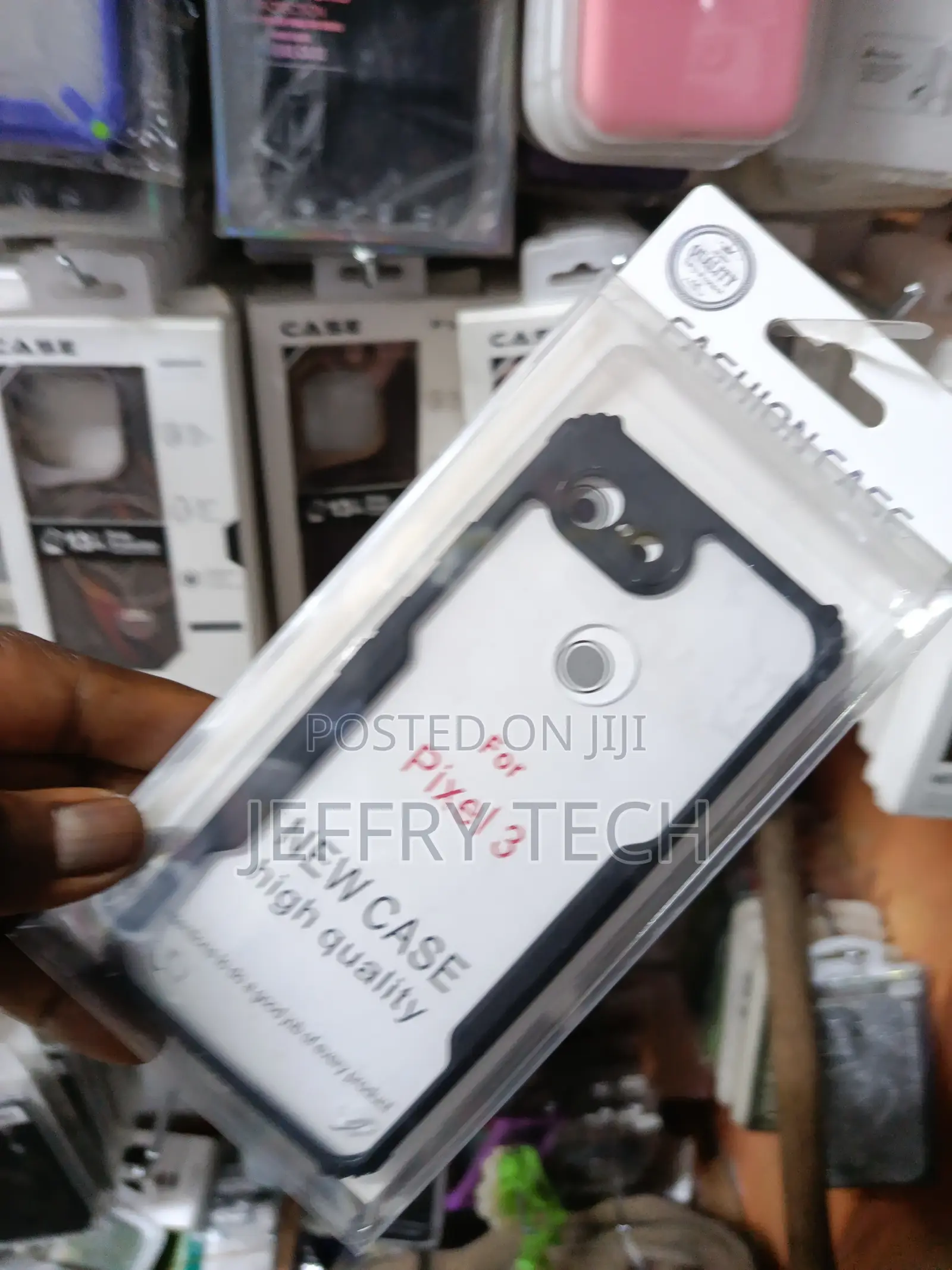 Google Pixel 3 Back Cover Shockpoorf Transparent Bumper Case With Cam