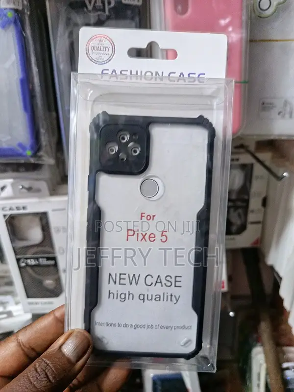 Google Pixel 5 Shockproof Bumper Clear Acrylic Mobile Phone Case